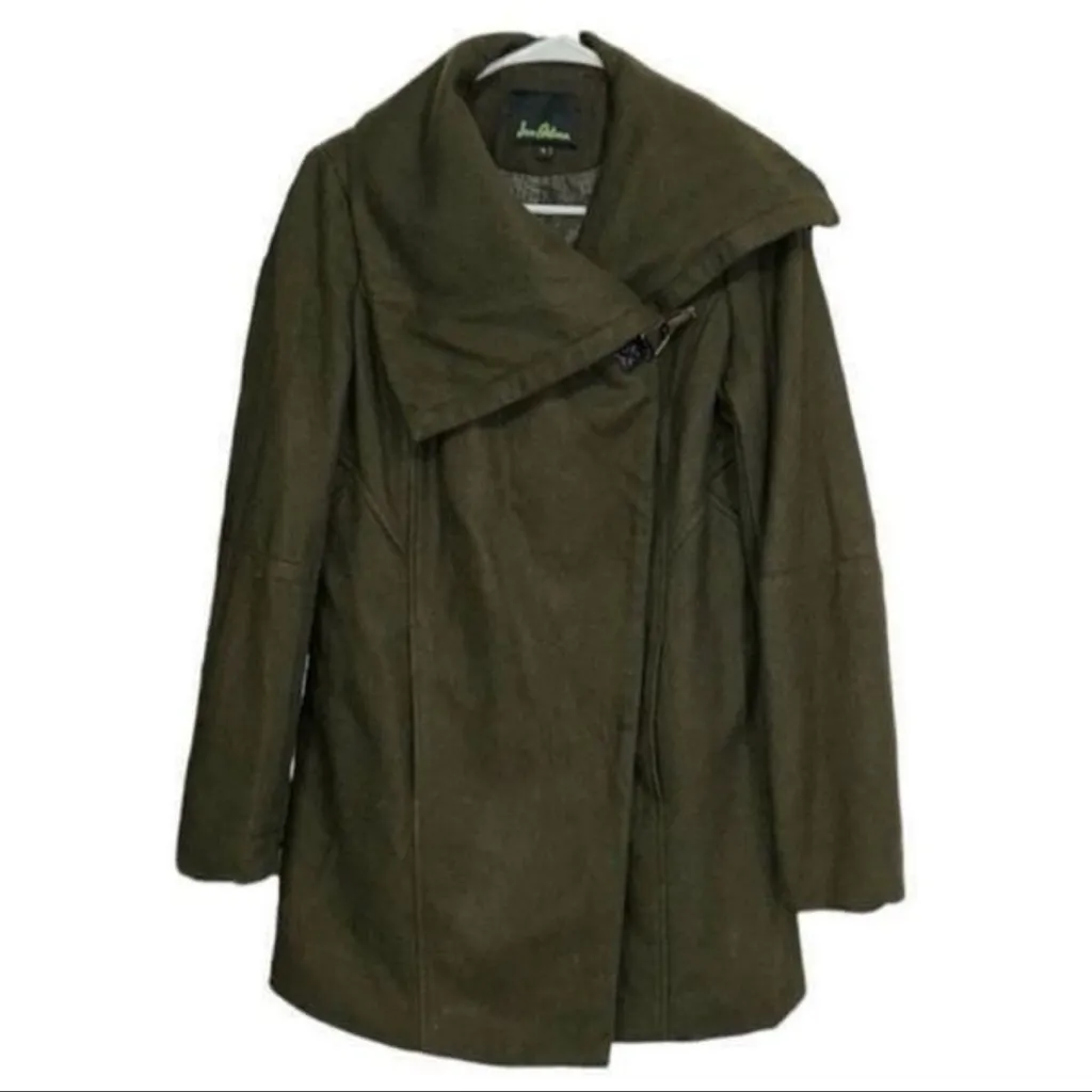 Sam Edelman  Olive Green Wool Blend Jacket(Size Small) - Image 2