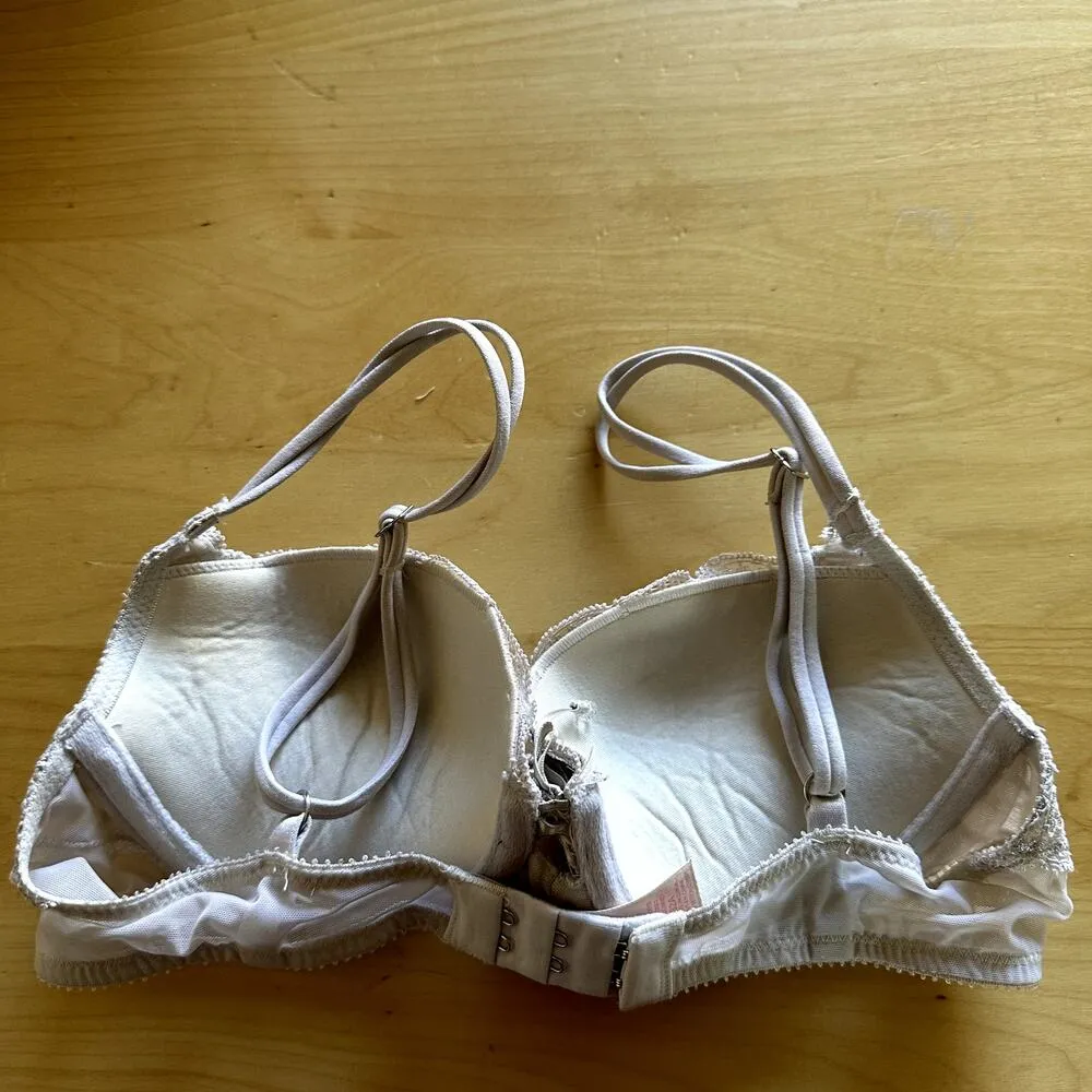 Victoria's Secret Very Sexy Balconette Bra Lace Adjustable Underwired White 32A - Image 5