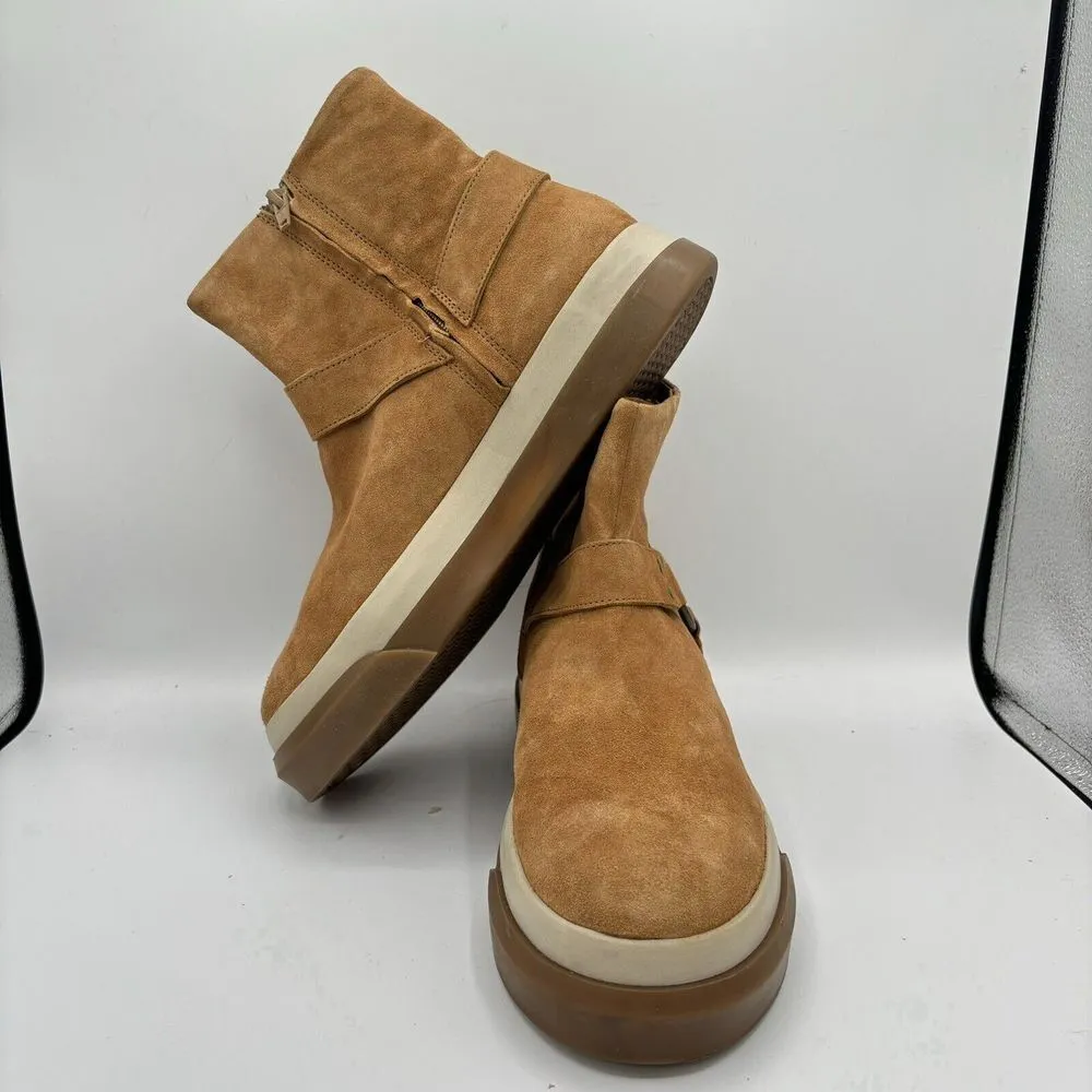 Free People Women Tan Suede Bodhi Harness Sneaker Sz 8.5 New - Image 5