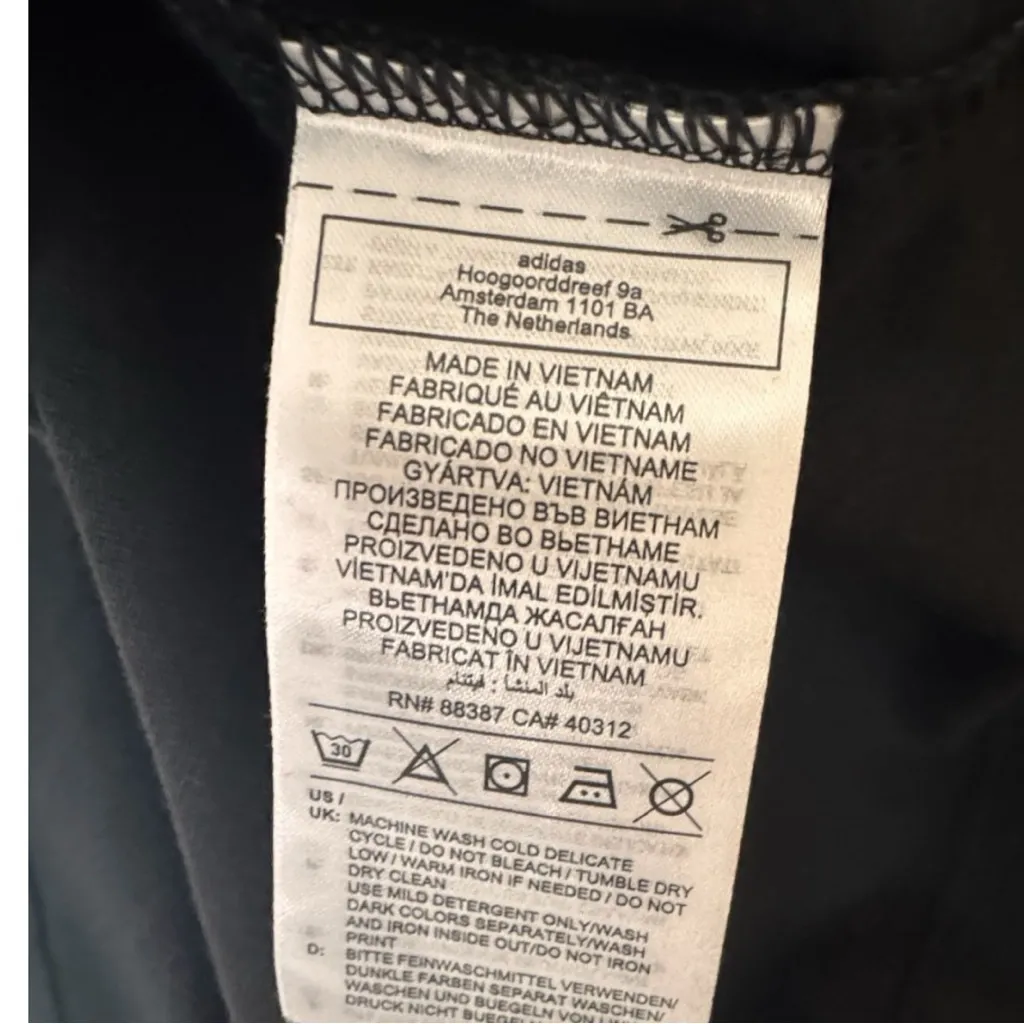 Adidas Women's  Sporty Athletic Short Sleeve Graphic Tee with White Trefoil Logo - Image 7