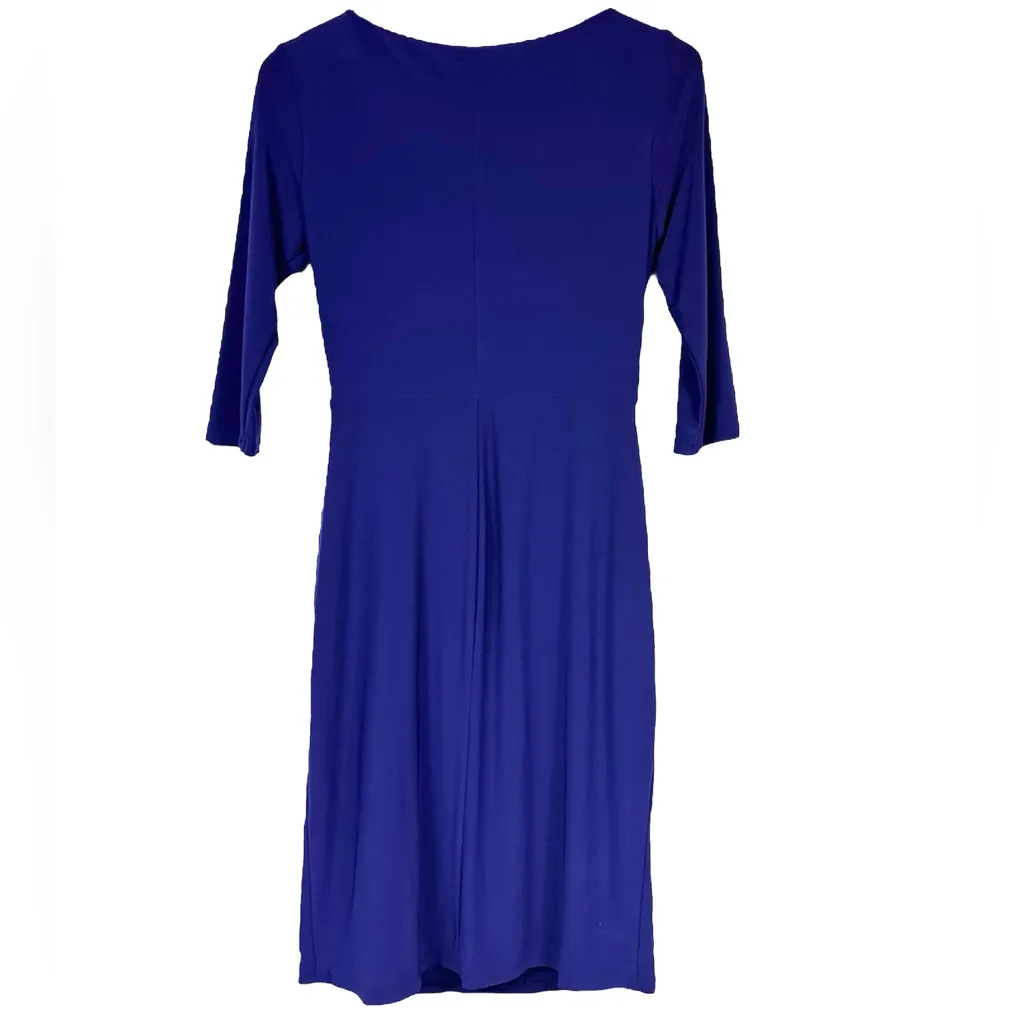 Lauren Ralph Lauren Women’s Twisted-Knot Ruched Size Ruffle Jersey Dress Size 6 - Image 6