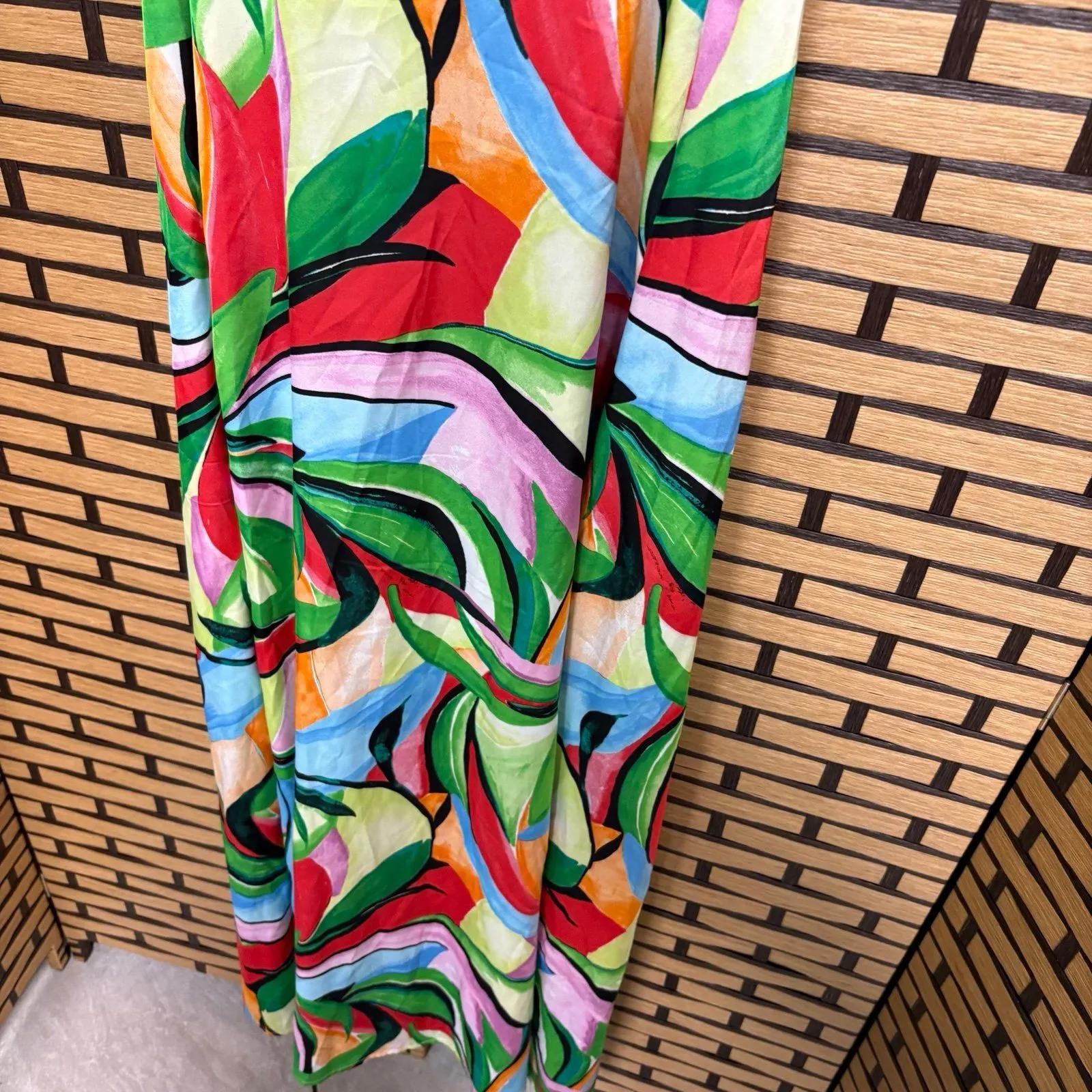 Nicole Miller Multi Color Maxi‎ Dress Size Small - Image 4