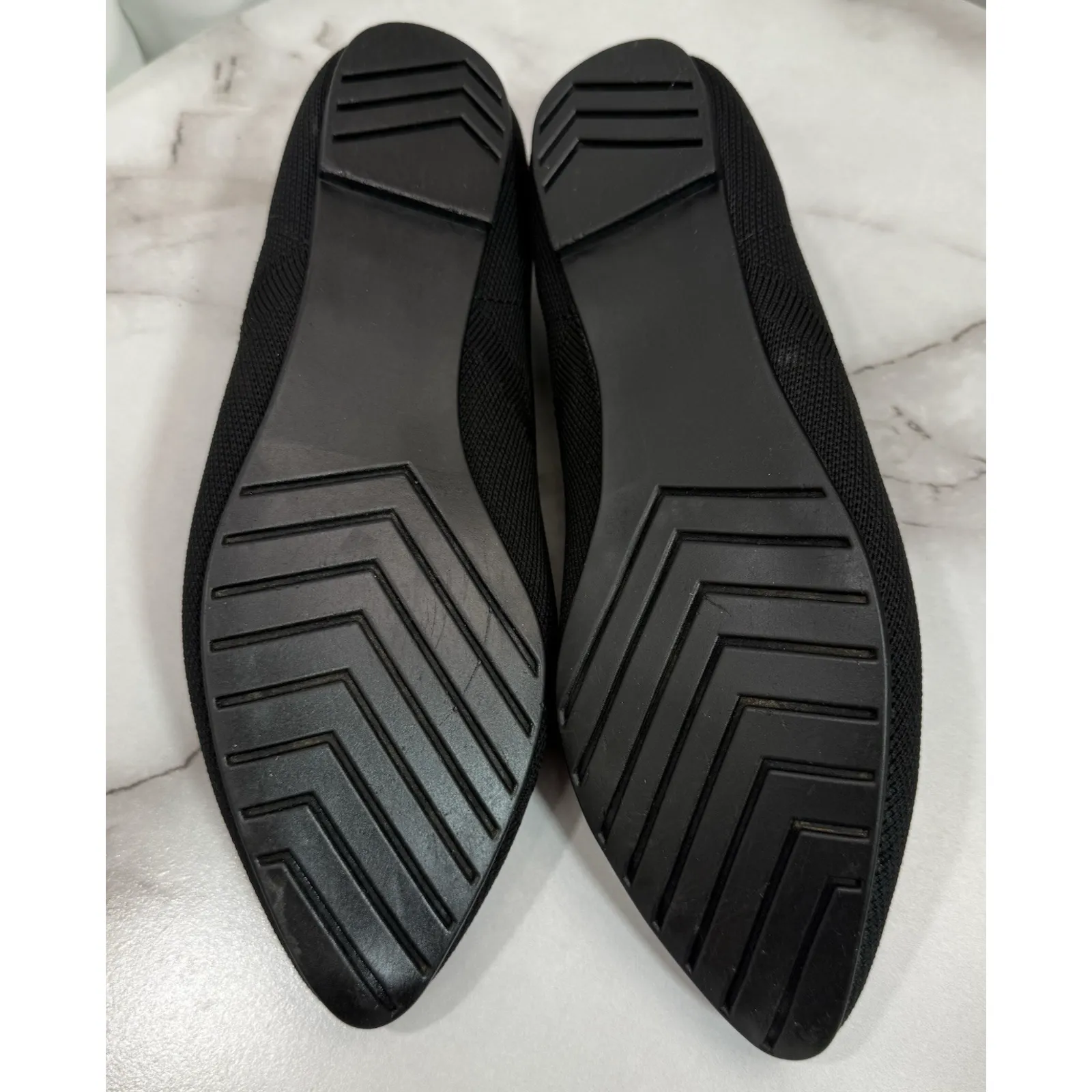 Cynthia Rowley Women's Black Pointed Toe Slip On Ballet Flats Size 7.5 M - Image 8