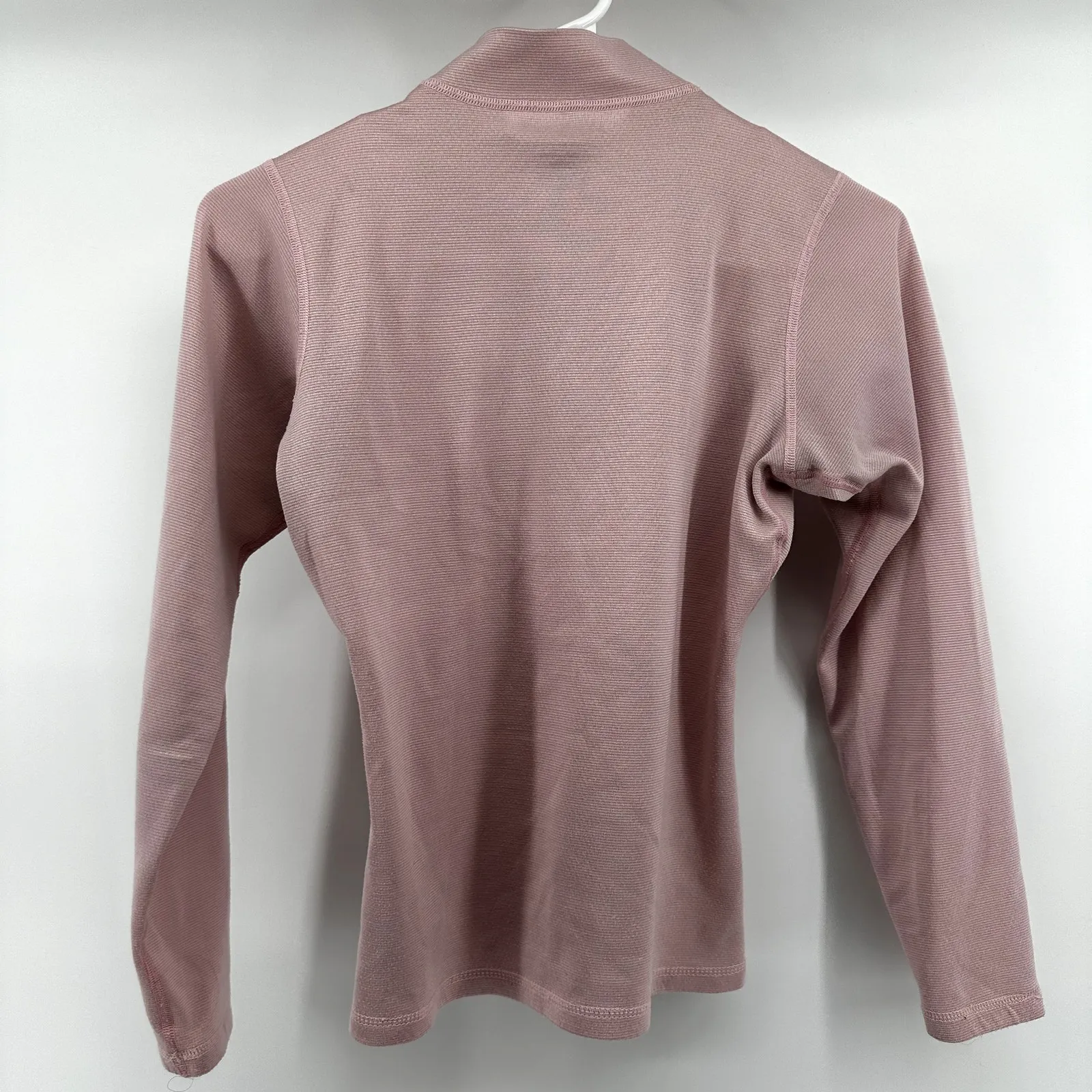 Patagonia Capilene 1/4 Zip Midweight Base Layer Top High Neck Pullover Pink XS - Image 4