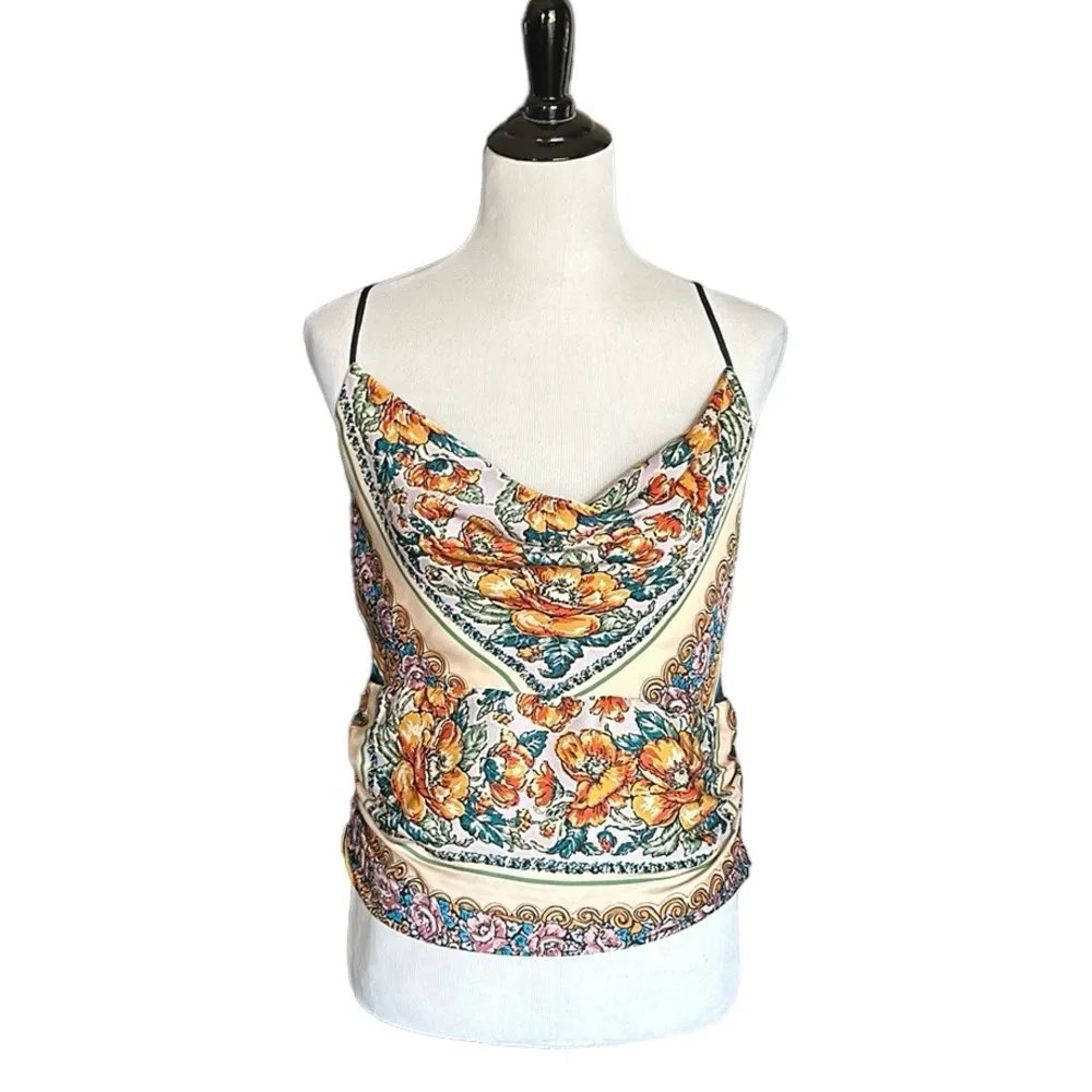 Printed Cowl Neck Top - Image 4
