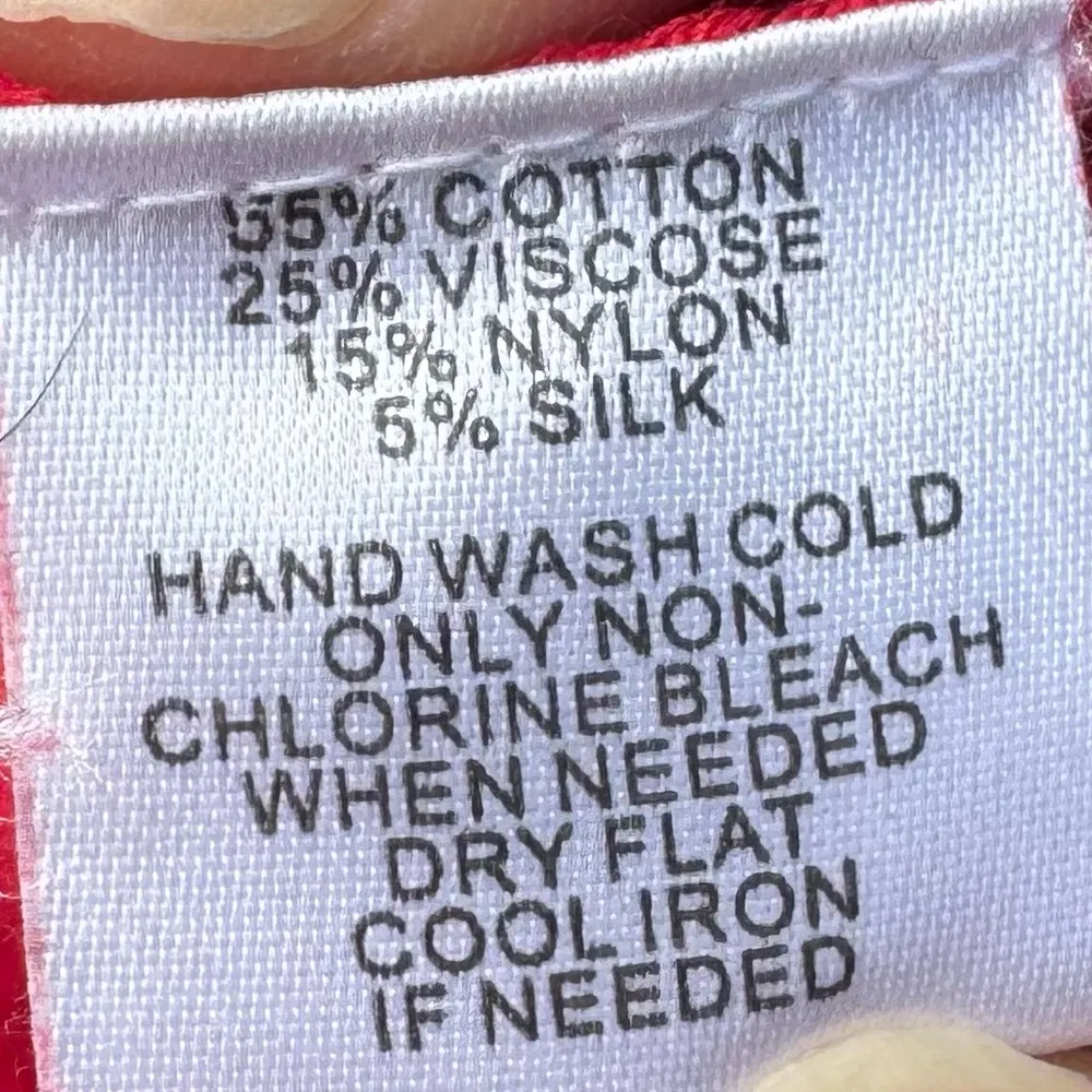 Ann Taylor LOFT silk-blend long sleeve drop waist top / S / Excellent condition - Image 10