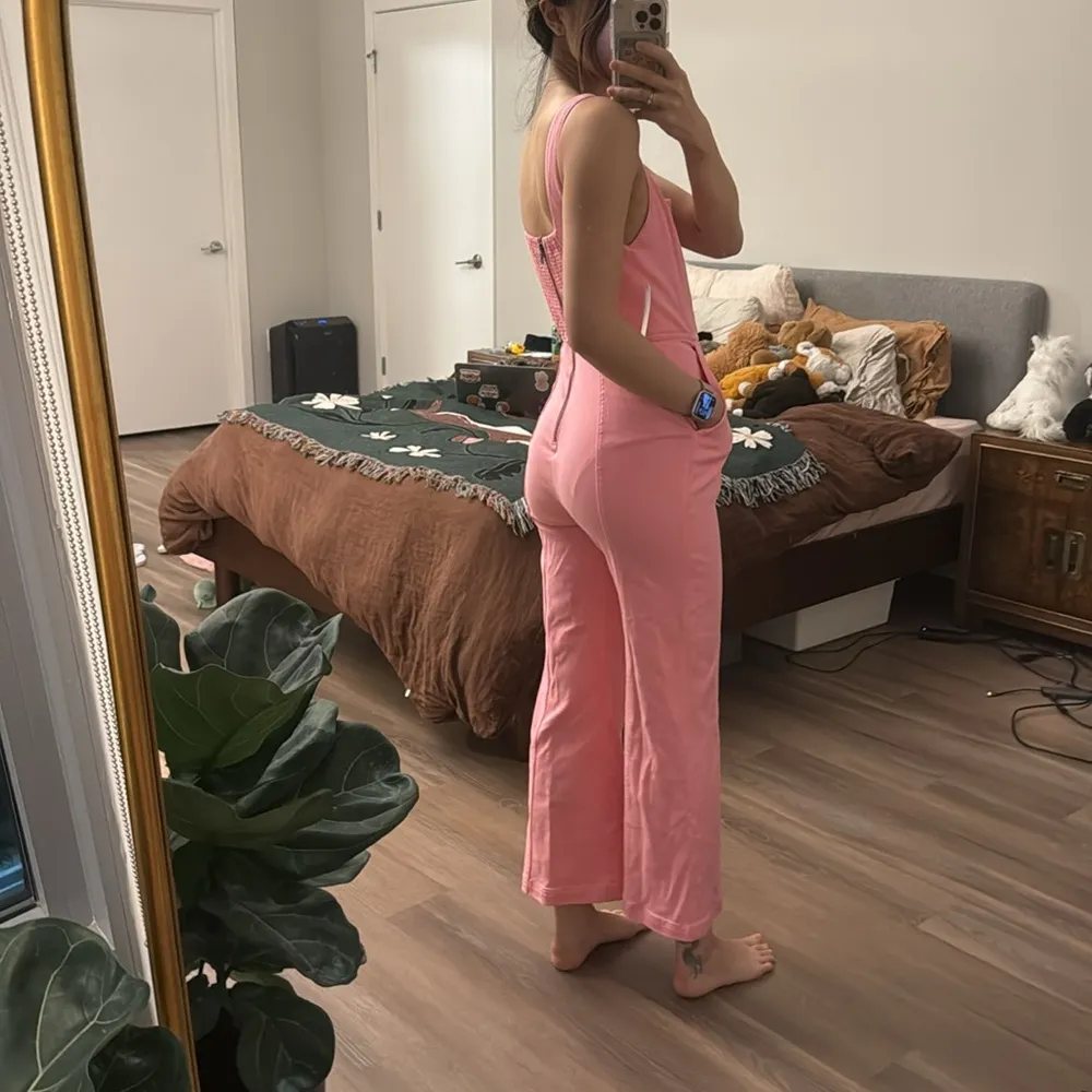 NWT Alice + Olivia Chels Corset Jumpsuit in pink denim - Image 3