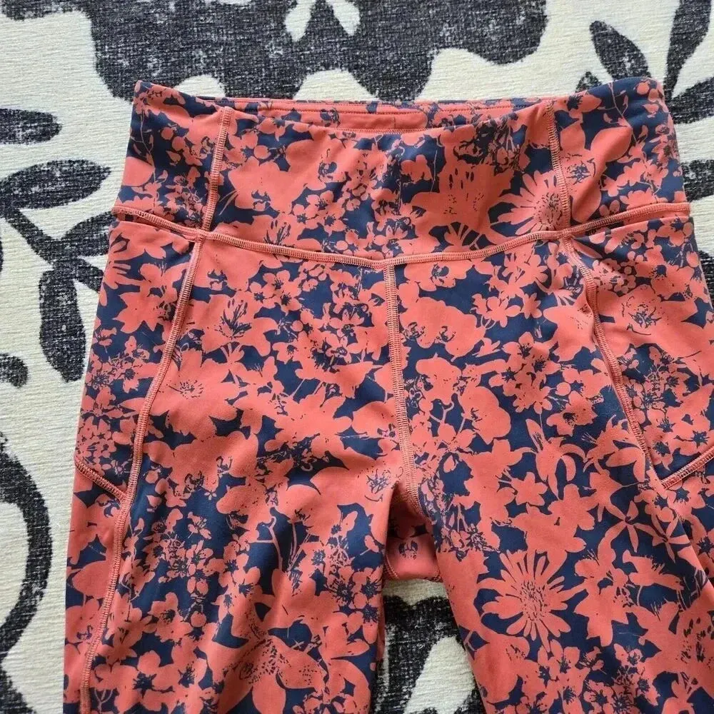 Lululemon Final Lap Crop TIGHTS SZ 8 *23" Efflorescent Dark‎ Canyon Onyx Blue - Image 3