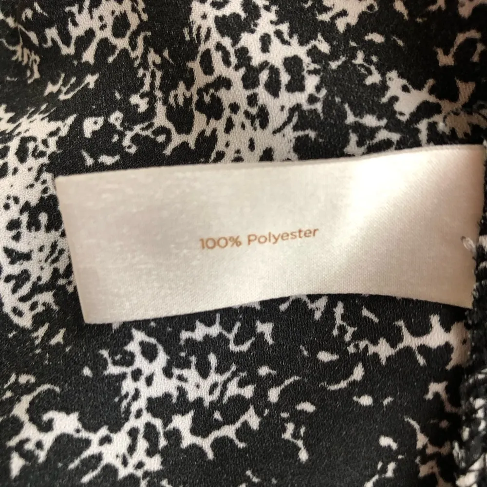 DECREE Womens Tunic Blouse 3/4 Sleeves Black & White - Image 6