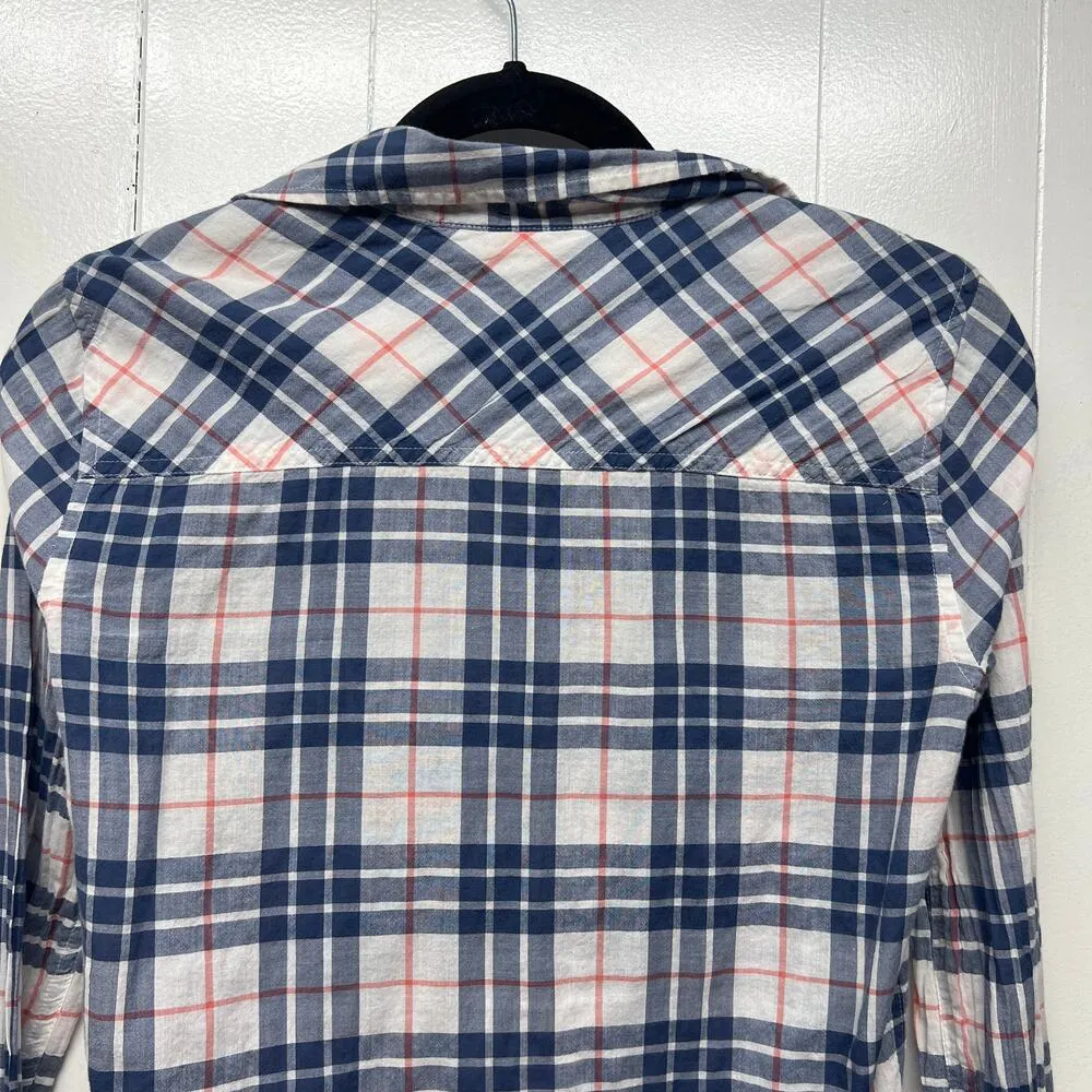 J. Crew Western Cottagecore Plaid Womens Shirt Size 0 Southwestern Rodeo Cowgirl - Image 8