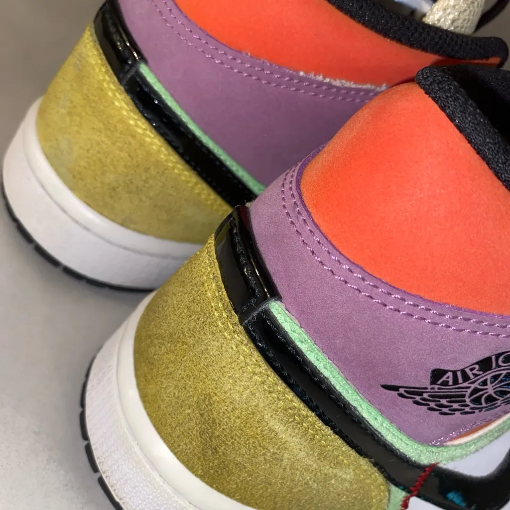 Nike Jordan 1 SE Mid Size 7 Eur Size 38- Lightbulb CW1140-100 - Image 12