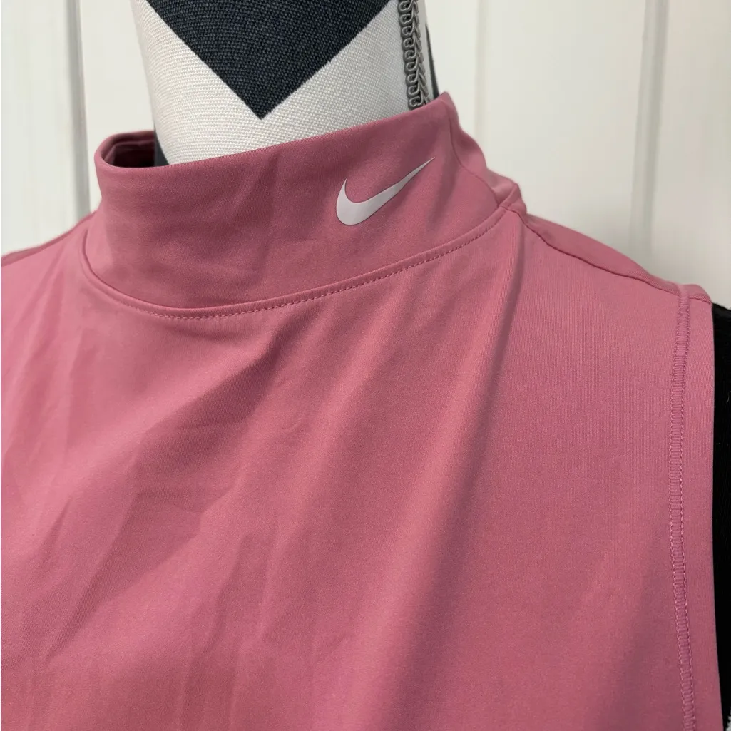 Nike Women's Pink Pro-fit Cropped Workout Top Sleeveless Cut Out Sides Running - Image 4
