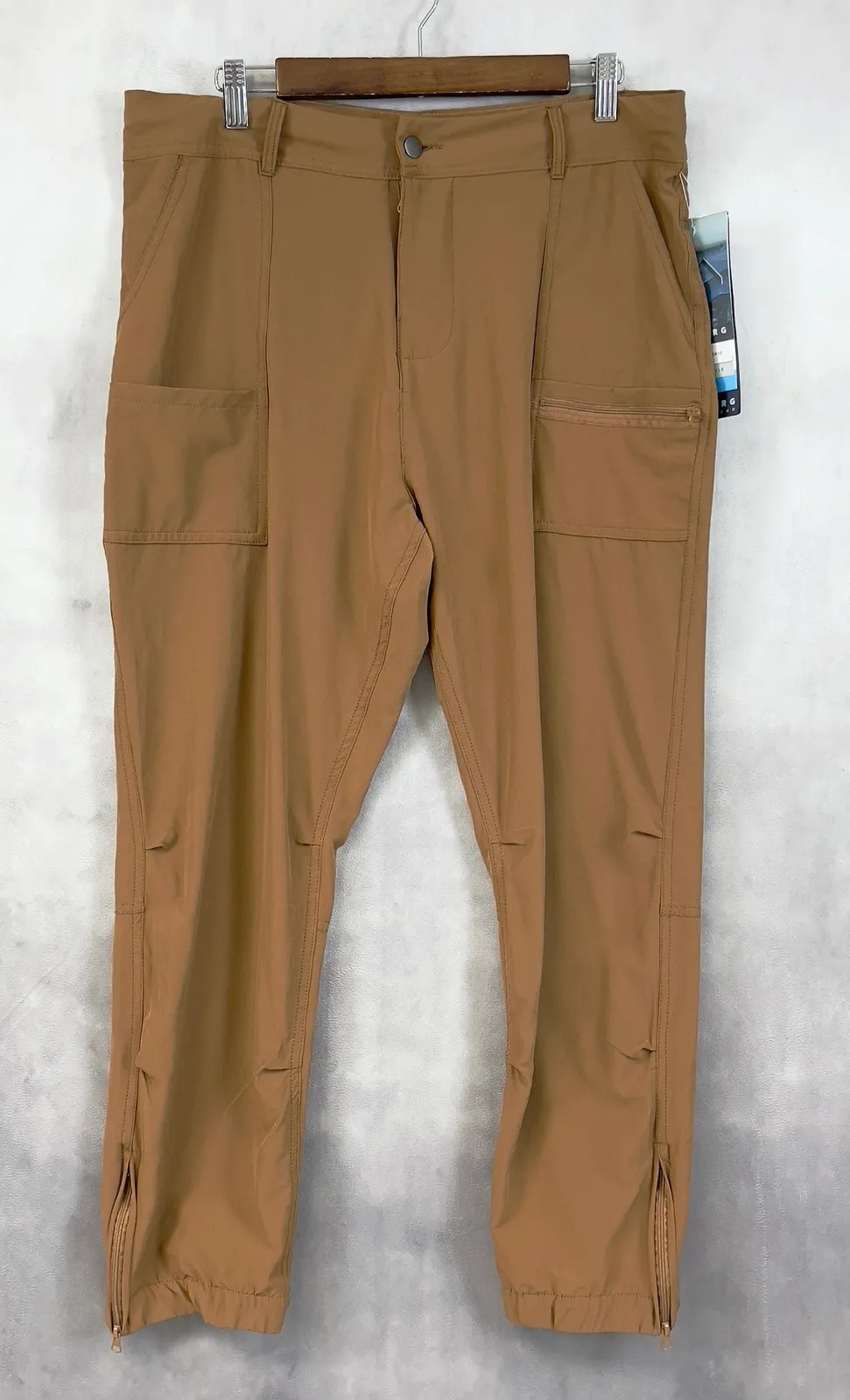 Iceburg Womens Pants 1X Outdoor Quick Dry Cargo Copper Hiking Gorpcore Utility Tan - Image 1