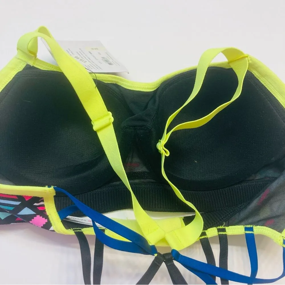 Victoria's Secret VSX Angel Sport Bra Size 32B Colorful Strappy Memory Fit‎ NEW - Image 5
