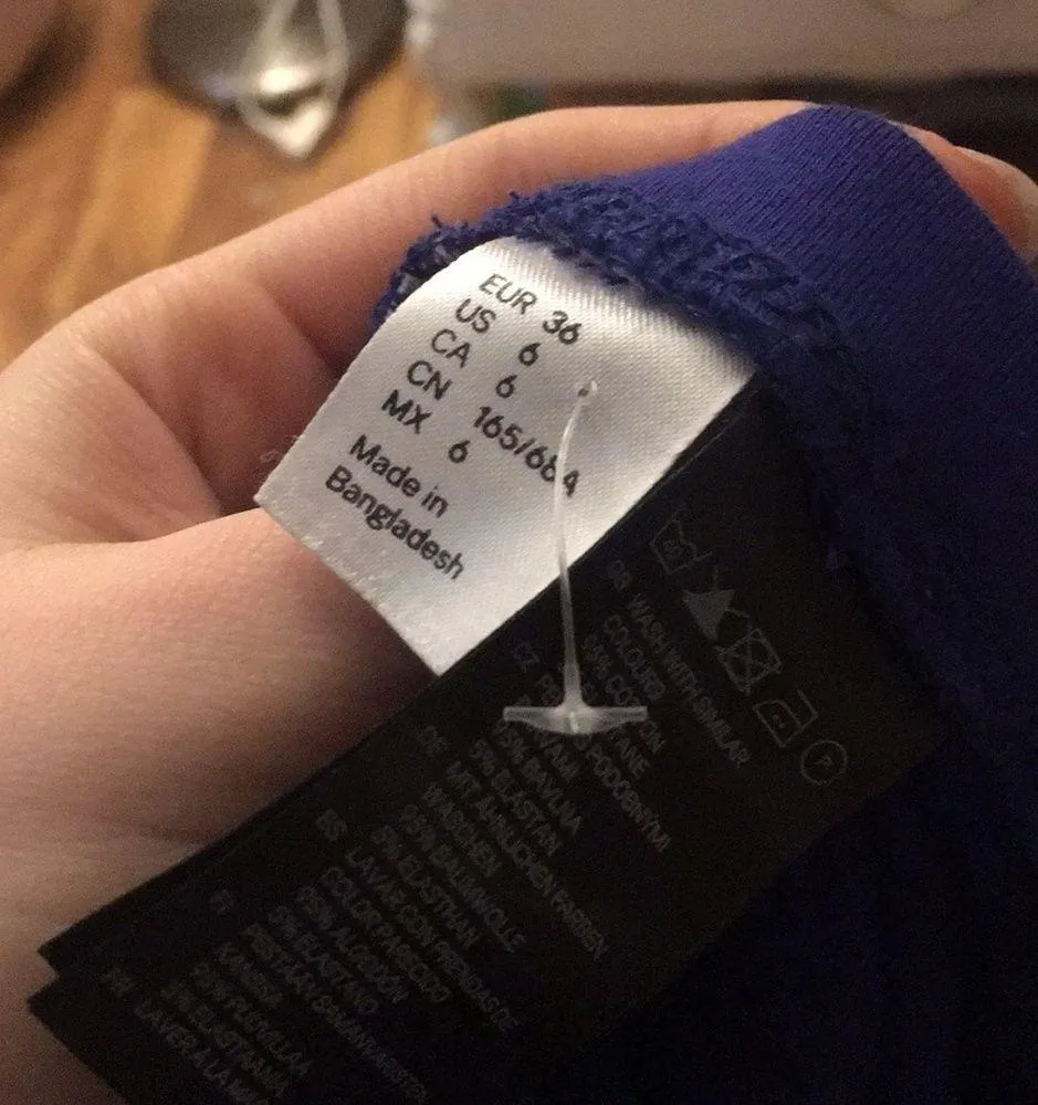 Dark blue mini skirt - Image 4