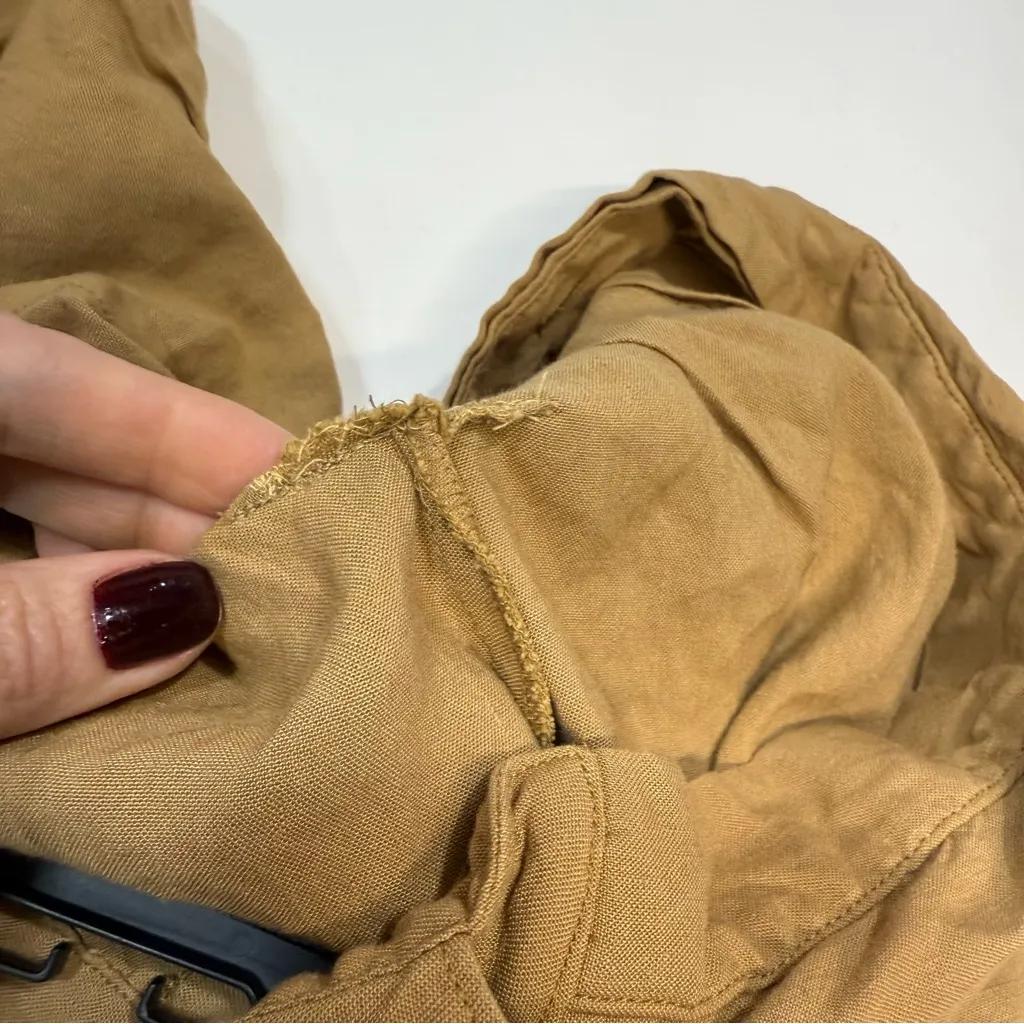 Veronica Beard Adavi Pleated Button-Front Dress Size 4 in Light Brown - Image 10