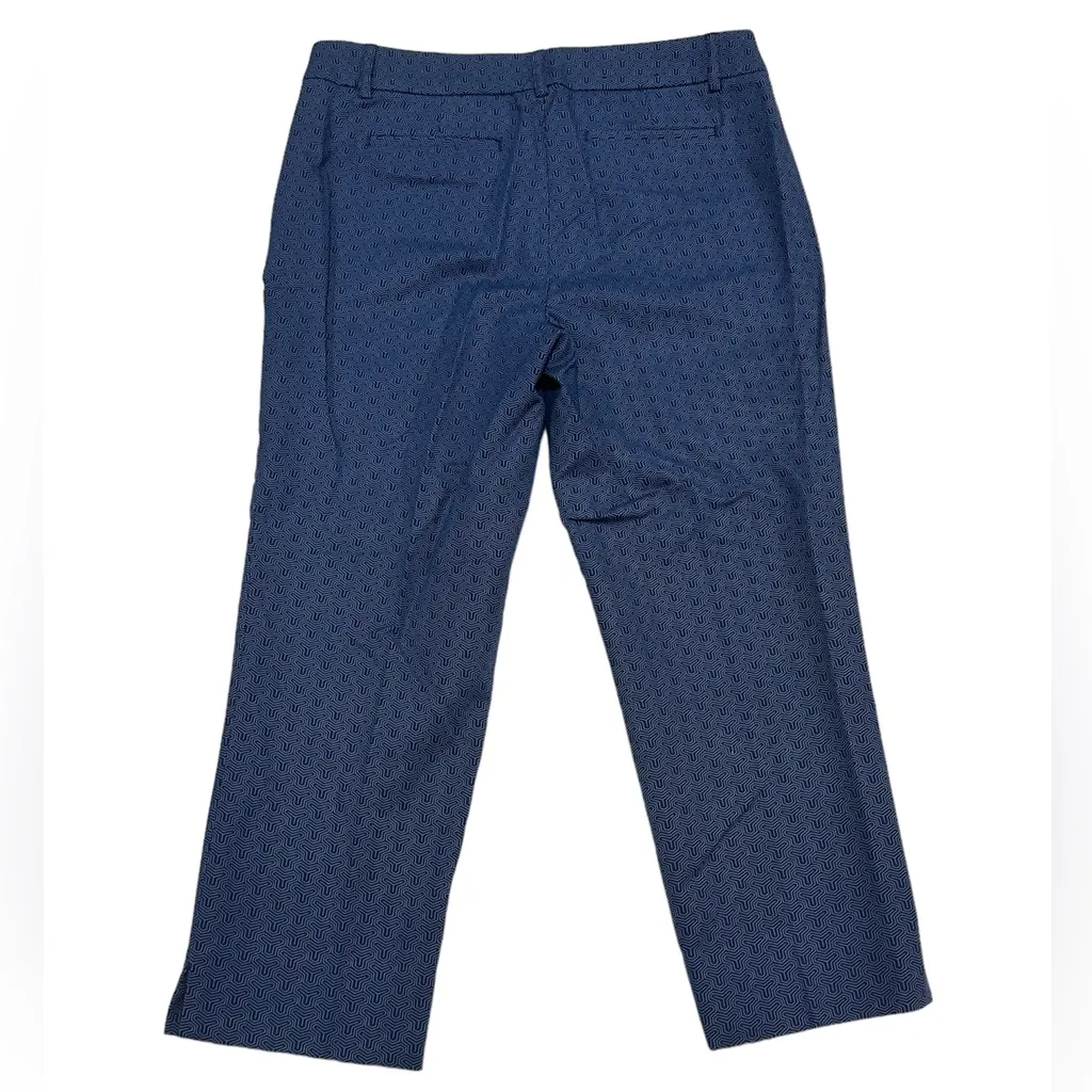 Hilary Radley Women's Stretch Cropped Dress Pants Slim Leg Blue Sz 8 - Image 7
