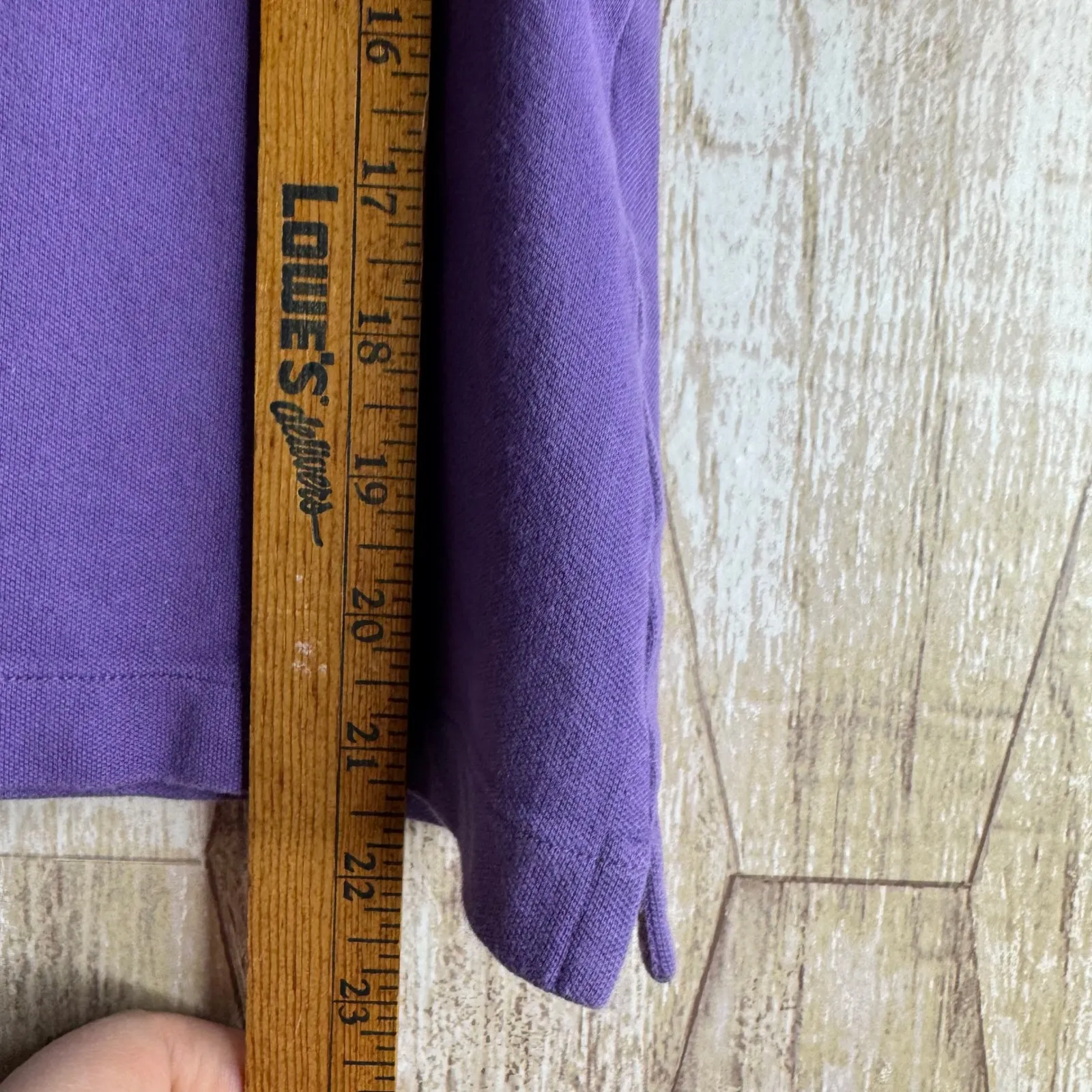 Vineyard Vines Susie Fit Polo Shirt Purple Short Sleeve Whale Logo Women's L - Image 6