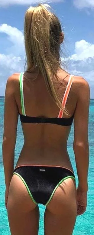 Triangl e Velour Neon Swimsuit - Image 2