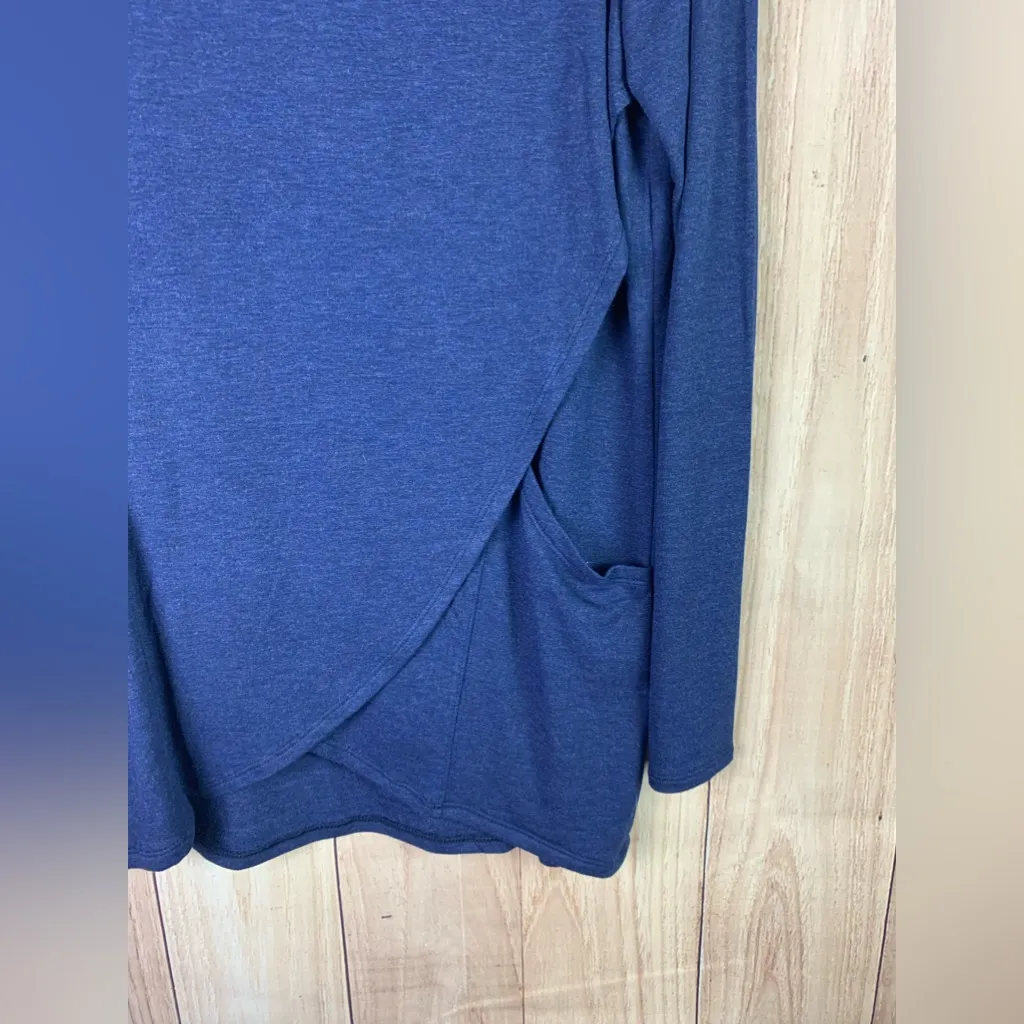 Magnolia Grace Cowl Neck‎ Knit Shirt Blue Size L - Image 2