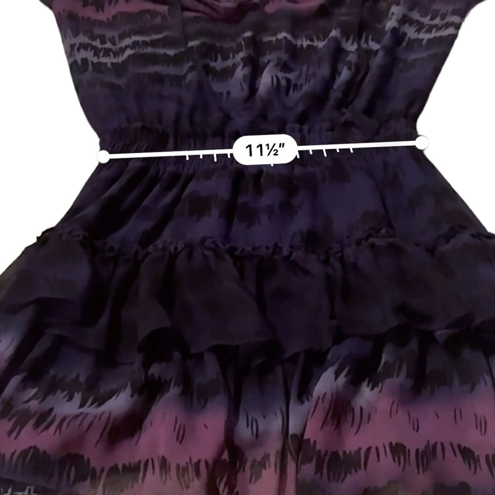 Misa Los Angeles Becca Purple Tie Dye Short Sleeve Tassel Tie Mini Dress Sz XS‎ - Image 16