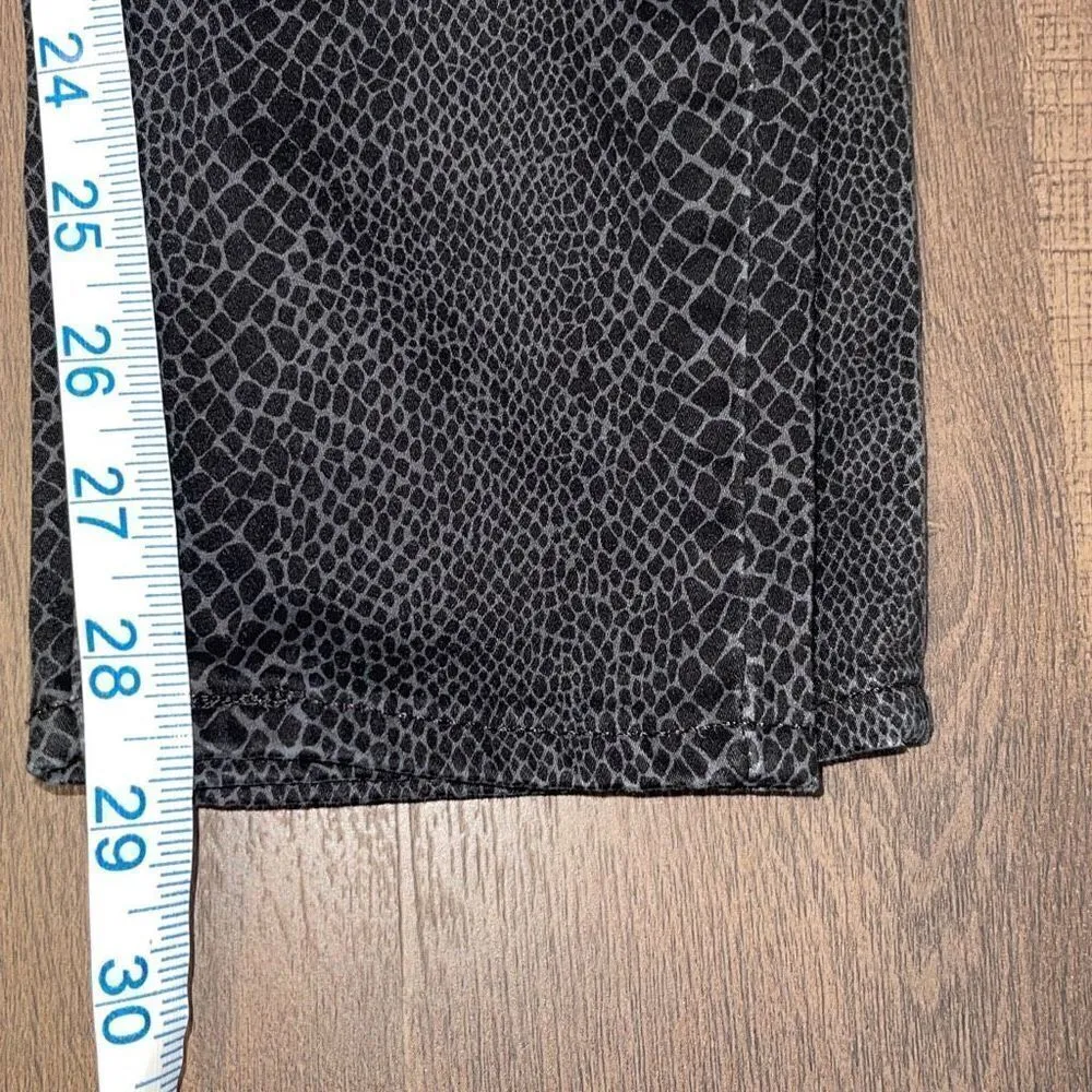 Levis Womens Snake Print‎ 720 High Rise Super Skinny Leg Black Pant Jean Size 30 - Image 11