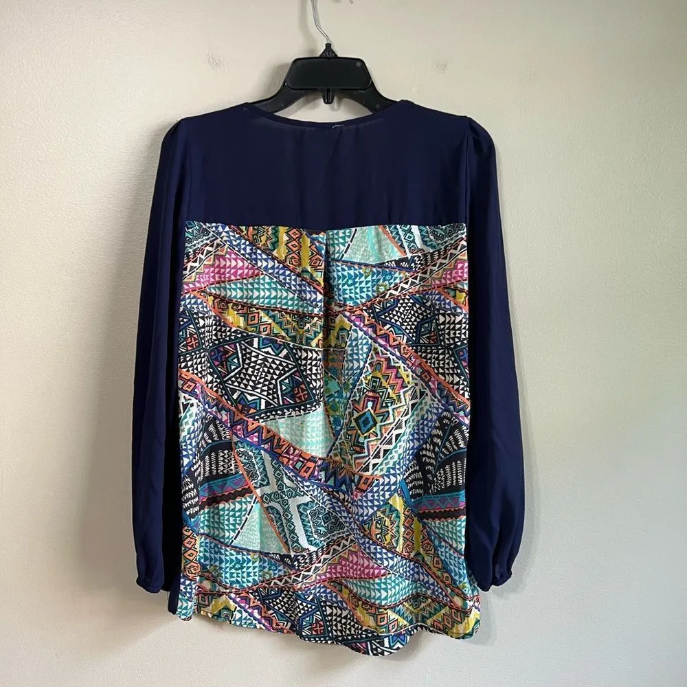 Pink Owl  sheer blouse M - Image 4