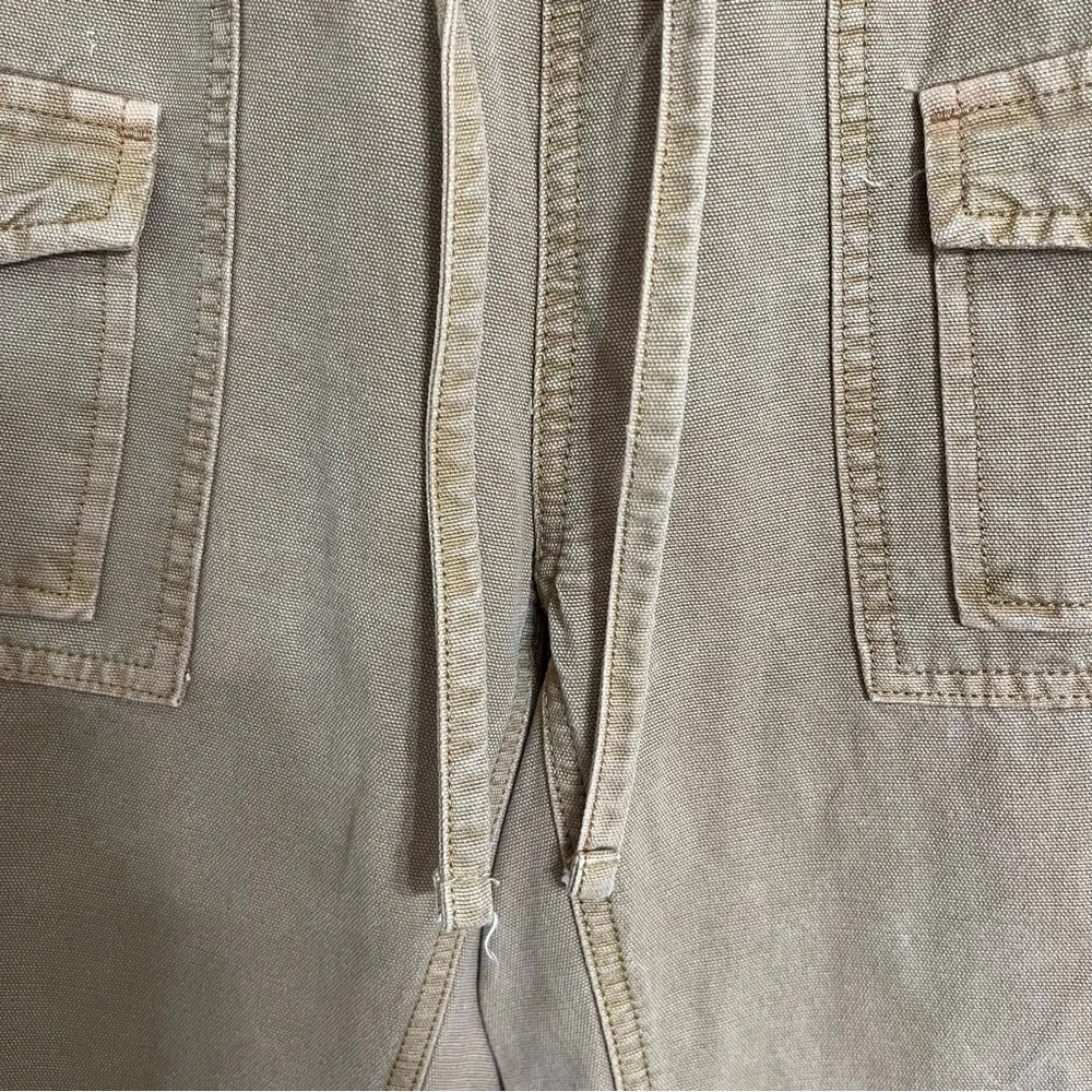 Aerie Women's Cargo Jogger Pants Size XS Tan Beige Casual Drawstring Oversized‎ - Image 3