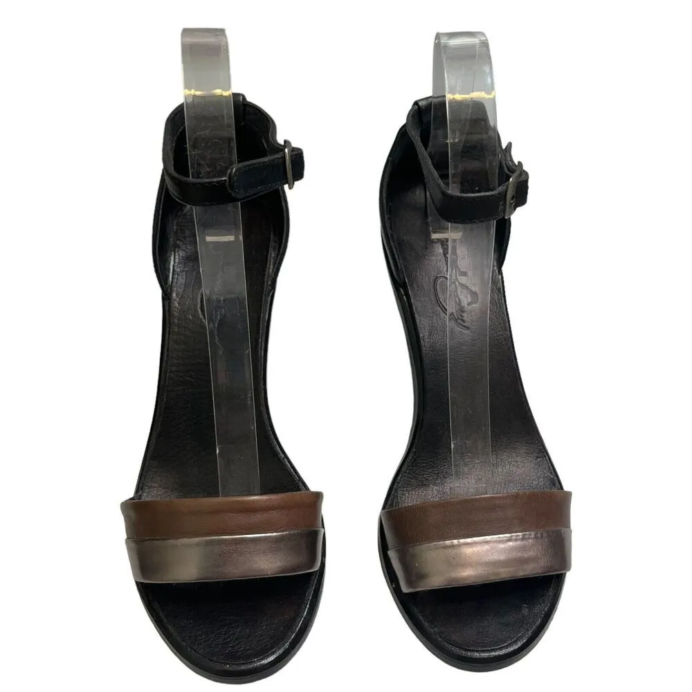 Rachel Comey Bridges Sandals Brown Black Block Heel Ankle Strap Women’s Size 6 - Image 2