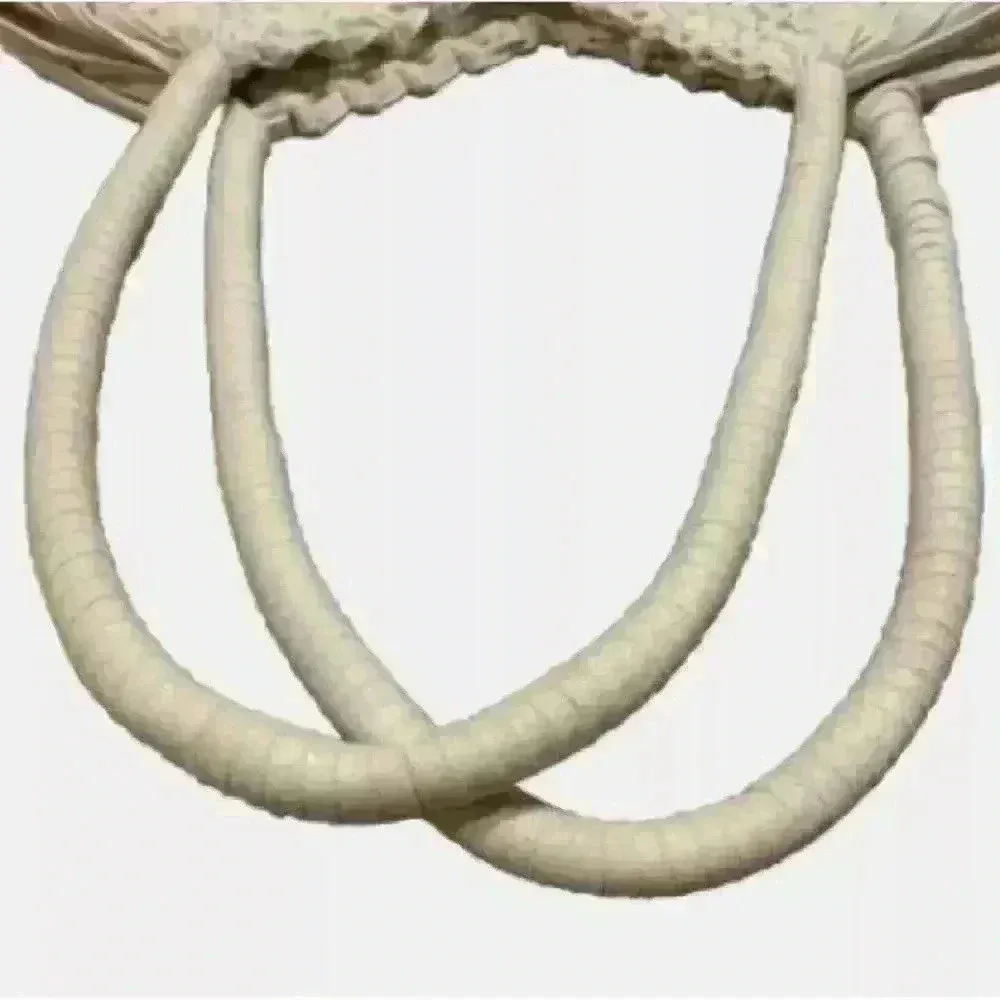 London Kaye Crochet Hobo Bag Shoulder Ivory Macrame Western Boho Tote Coastal - Image 3