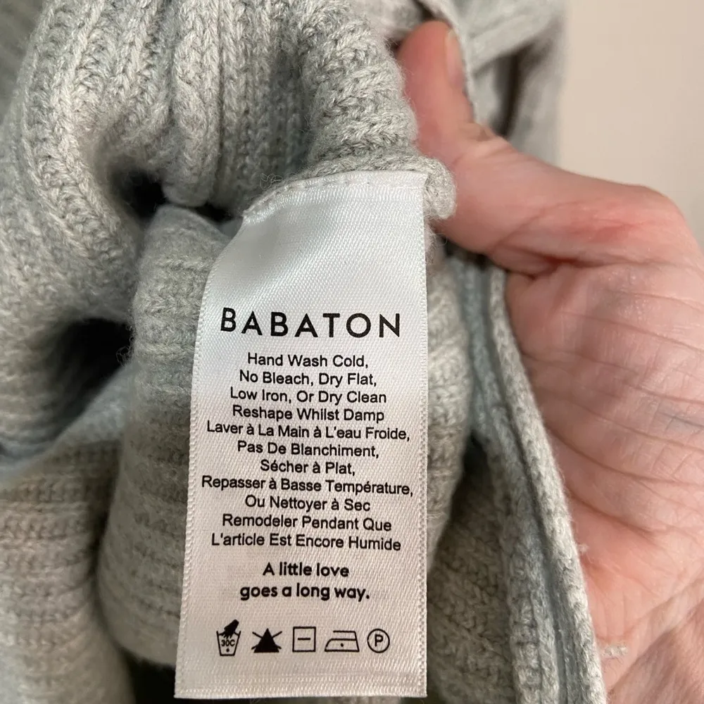 Babaton Chalmers Gray Wool Blend Sweater sz XS‎ - Image 8