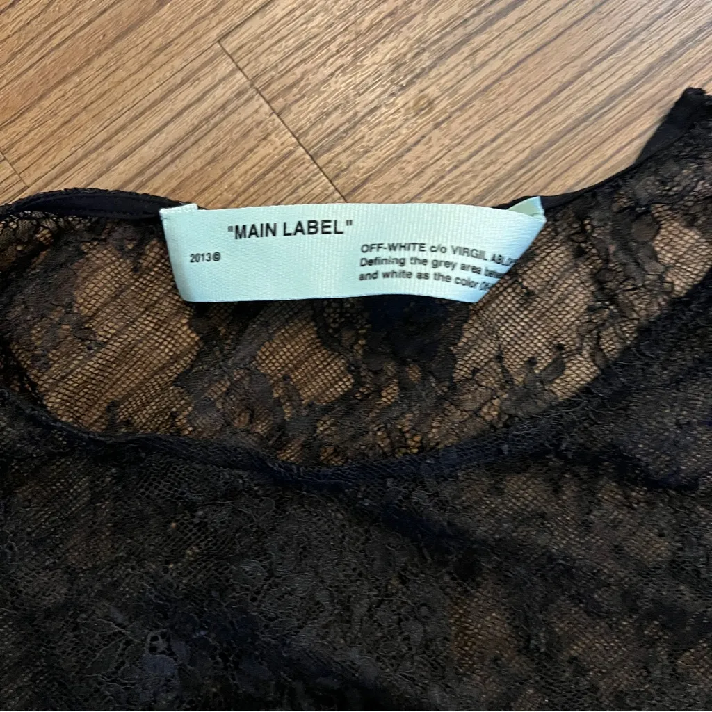 Off-White Industrial Sporty Black Lace Intimate Set with Yellow Waistband - Image 14