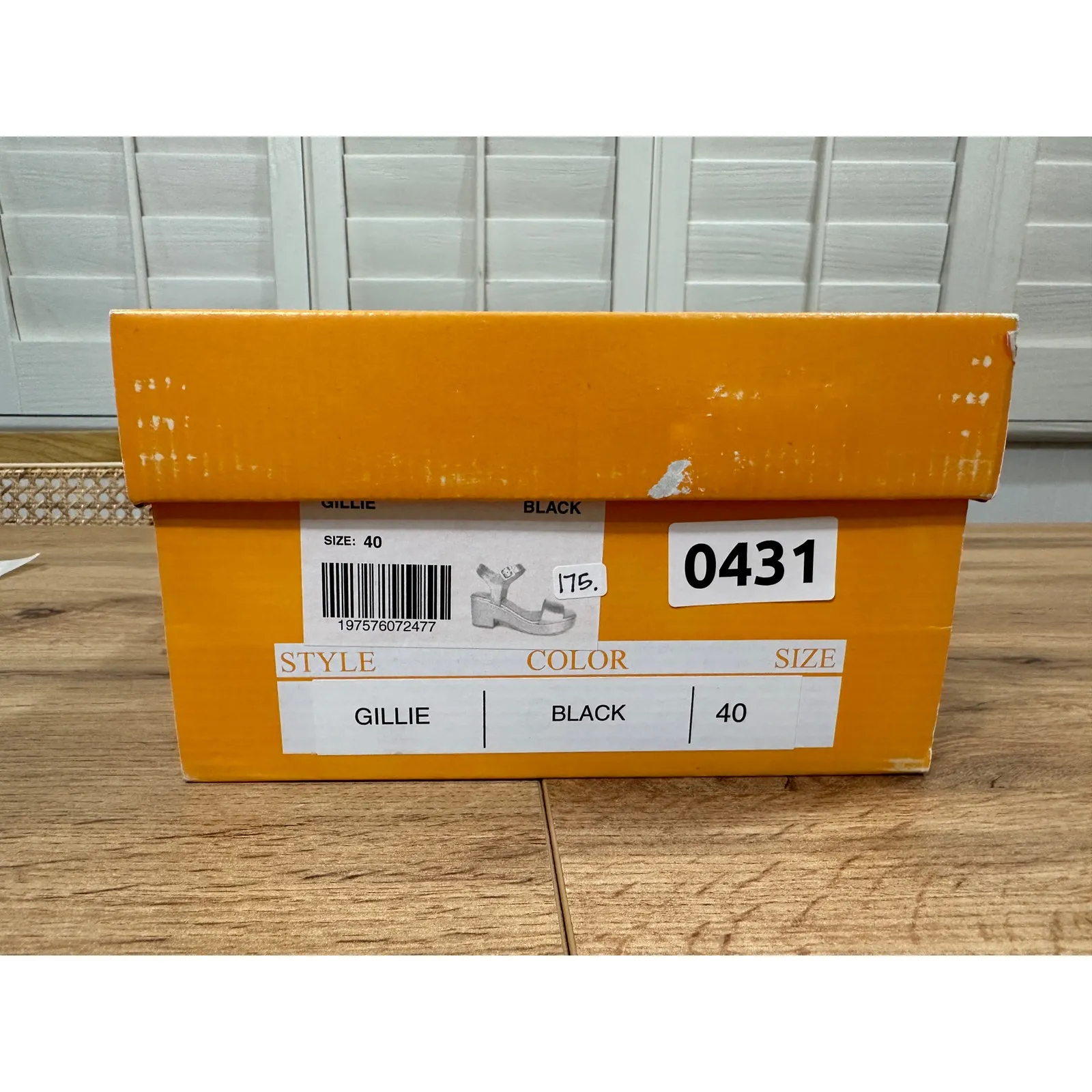 Miz Mooz NYC Gillie Block Heel Platform Sandal Black Leather Size 9/9.5 US 40 EU - Image 12