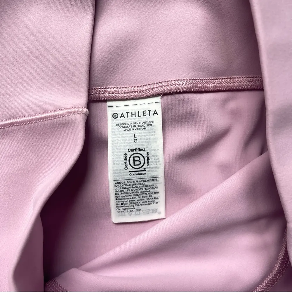 ATHLETA Pink SALUTATION STASH MESH TIGHT High Rise leggings - Image 5