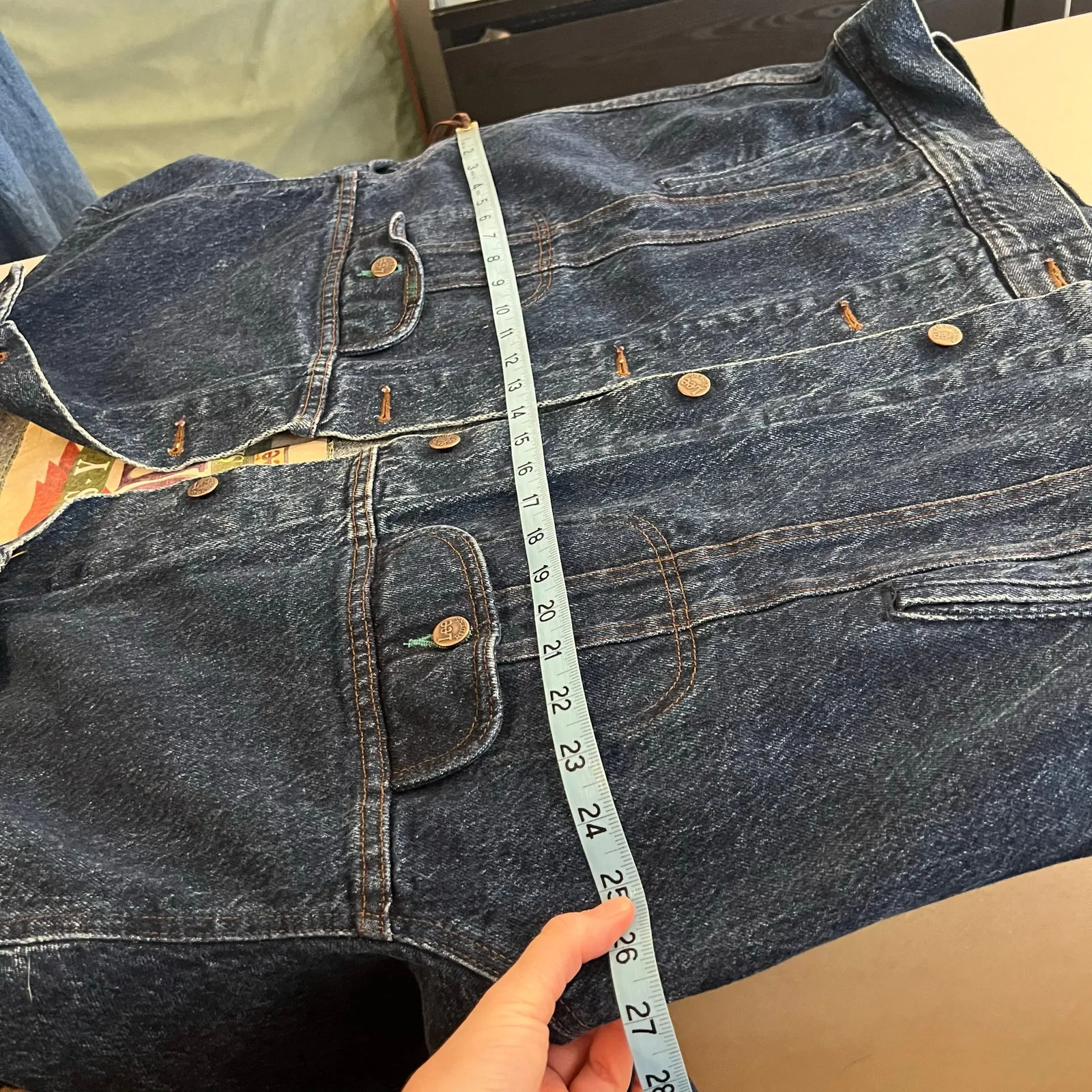 Lee Riders VIntage 1990s 100% Cotton USA Made Jean Denim Jacket Size Large - Image 11