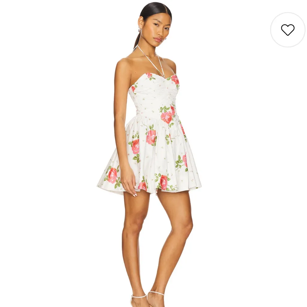 For Love & Lemons Rosebud Corset Mini Dress in White - Image 2