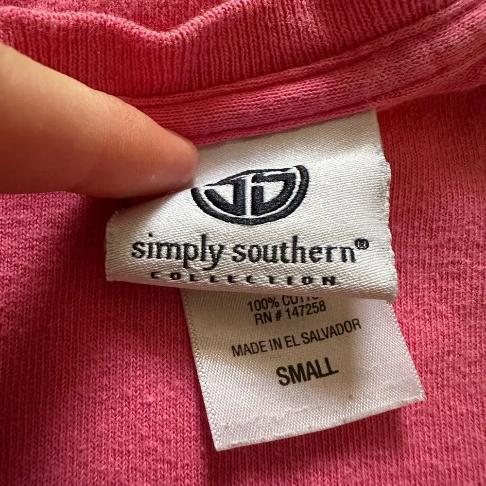 Simply Southern Collection Pink T-Shirt - Image 5