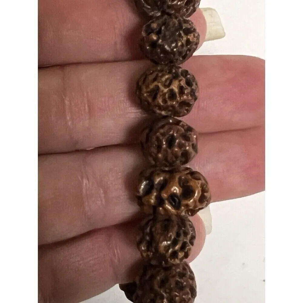 B2G1 Bodhi Prayer Beads‎ Mala Bead Wood Bracelet Beaded Stretch 0269 - Image 5