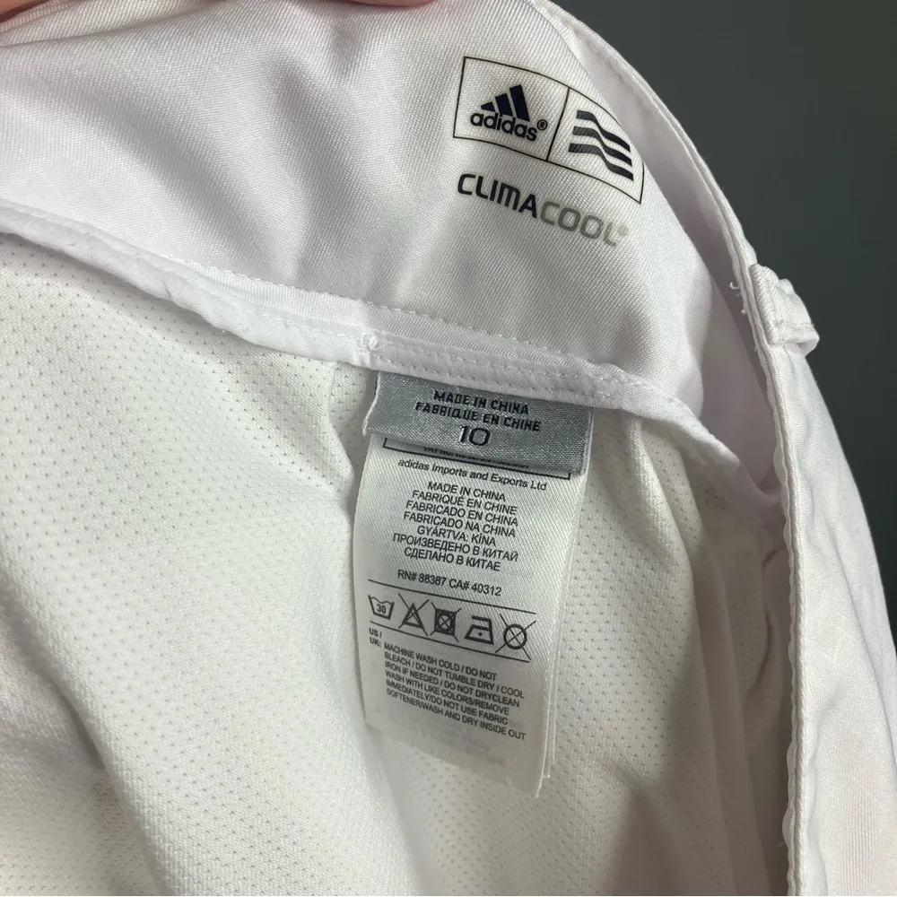 Adidas clima cool white skort tennis skort size 10 - Image 8