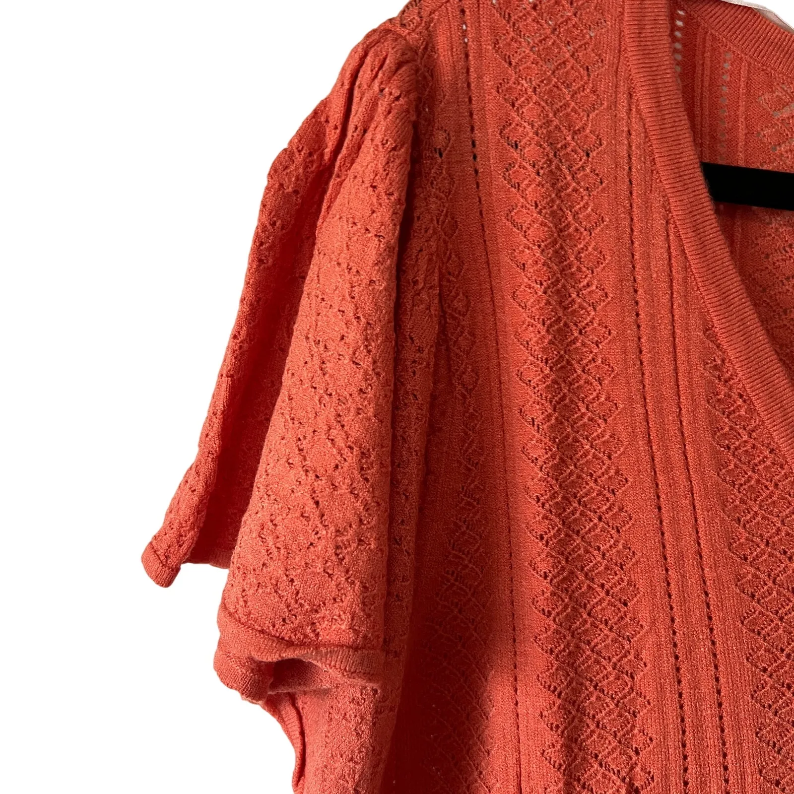 Torrid Women's Plus Size Apricot Pullover Pointelle Sweater - Size 6 - NWT - Image 6