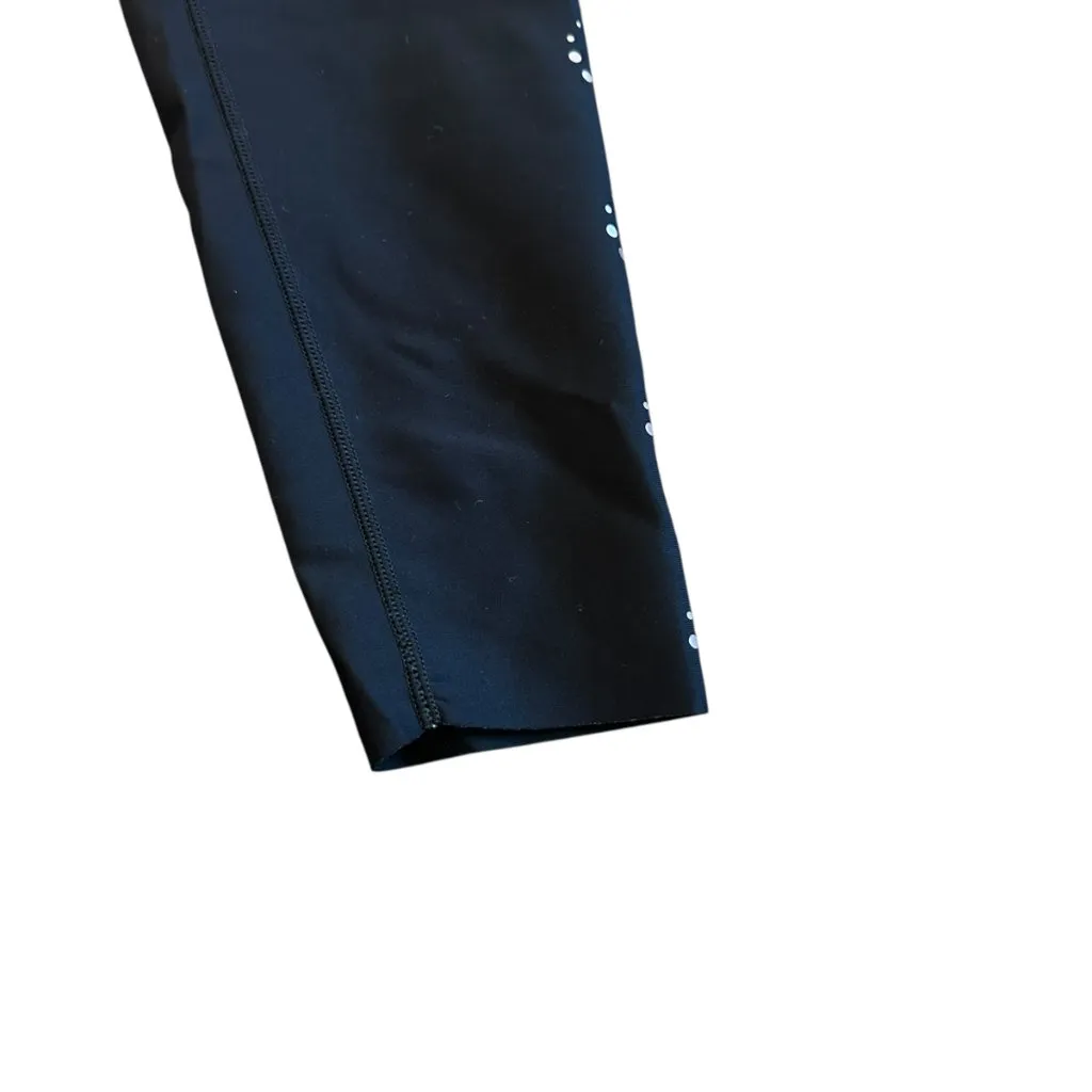 Ultracor Black High Waisted Leggings Cropped Length Polka Dot Stretch Size Small - Image 3