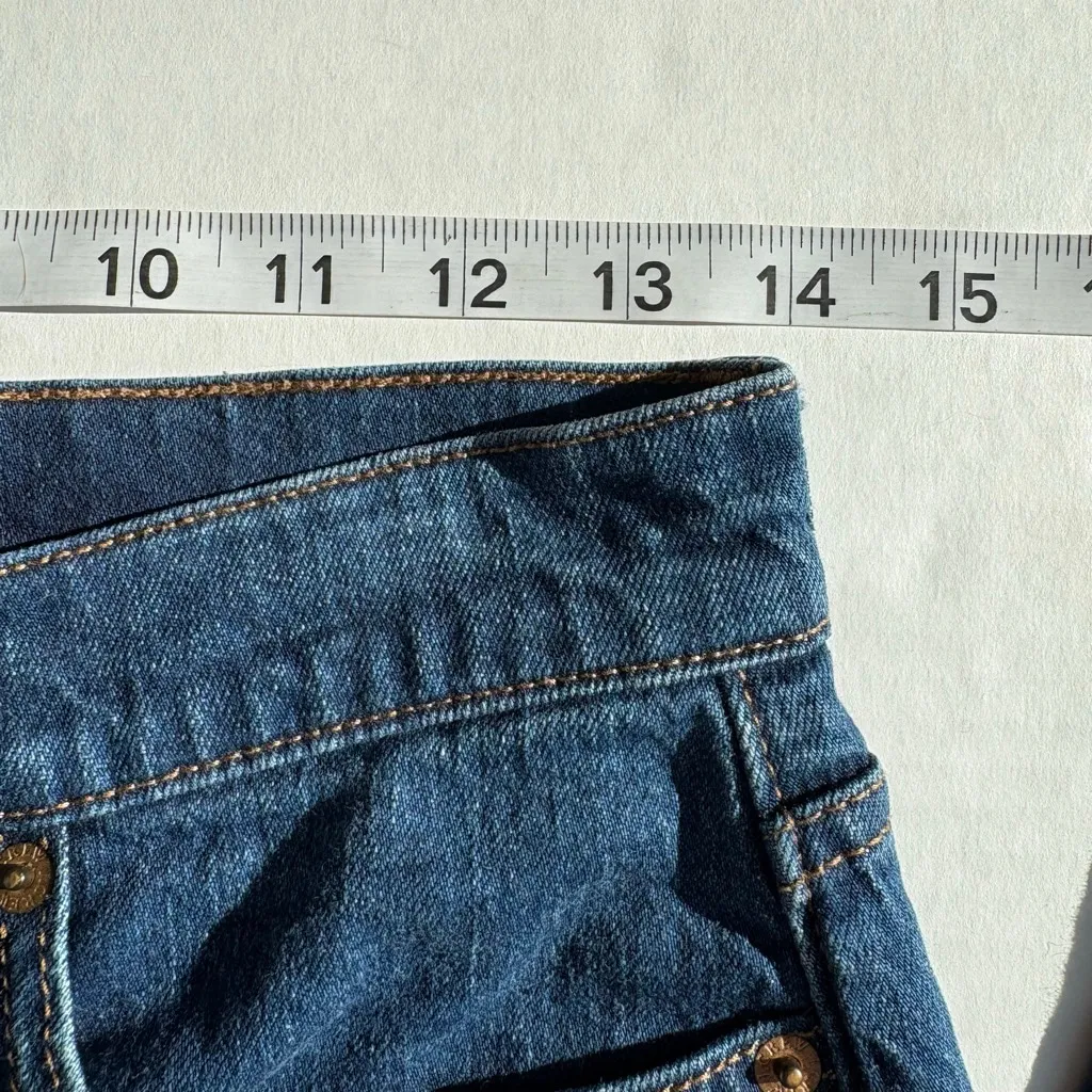 Women's J.Crew Mid-Rise Flare Crop Jeans Blue Size 26 BJ825 - Image 9