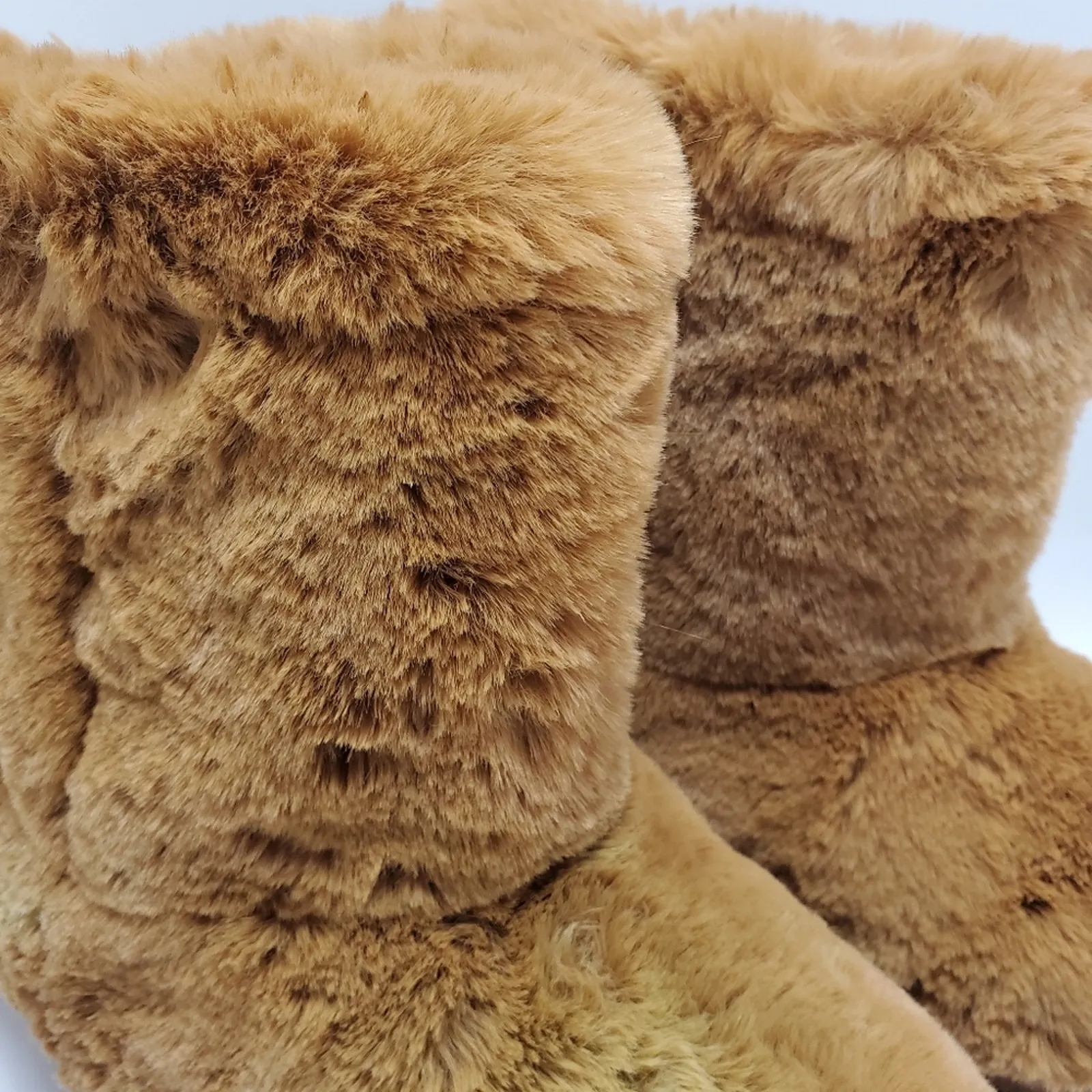 Rouge Helium Fluffy Fury All Fur Winter Cozy Warm Boots Size 9 Tan - Image 11