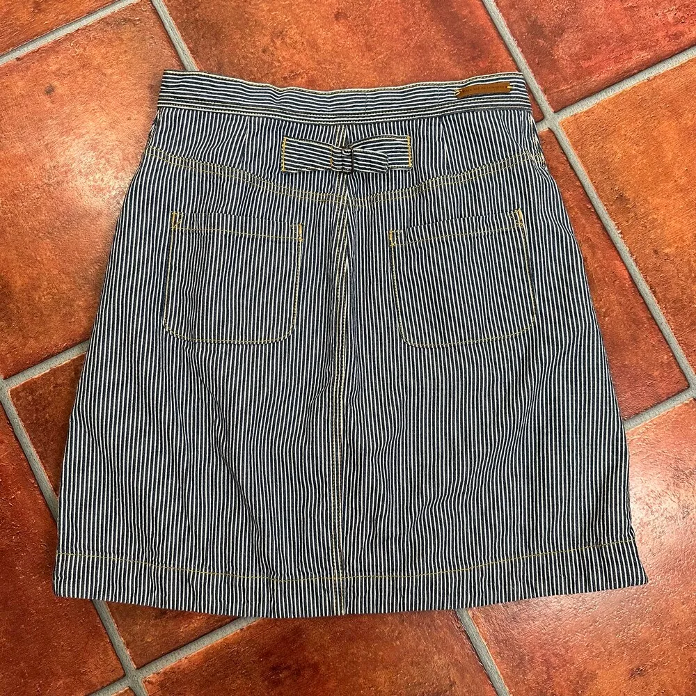 Pilcro Railroad Stripe Mini Skirt Size - Image 9