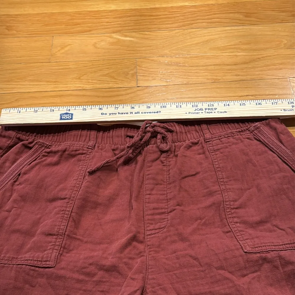 Old Navy women’s rust orange cotton short size large . - Image 2