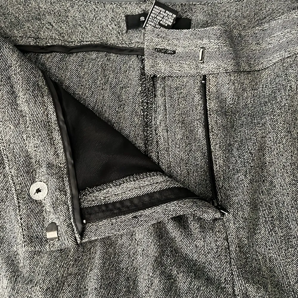 Sandro  Gray Herringbone Pants Size 18W - Image 3