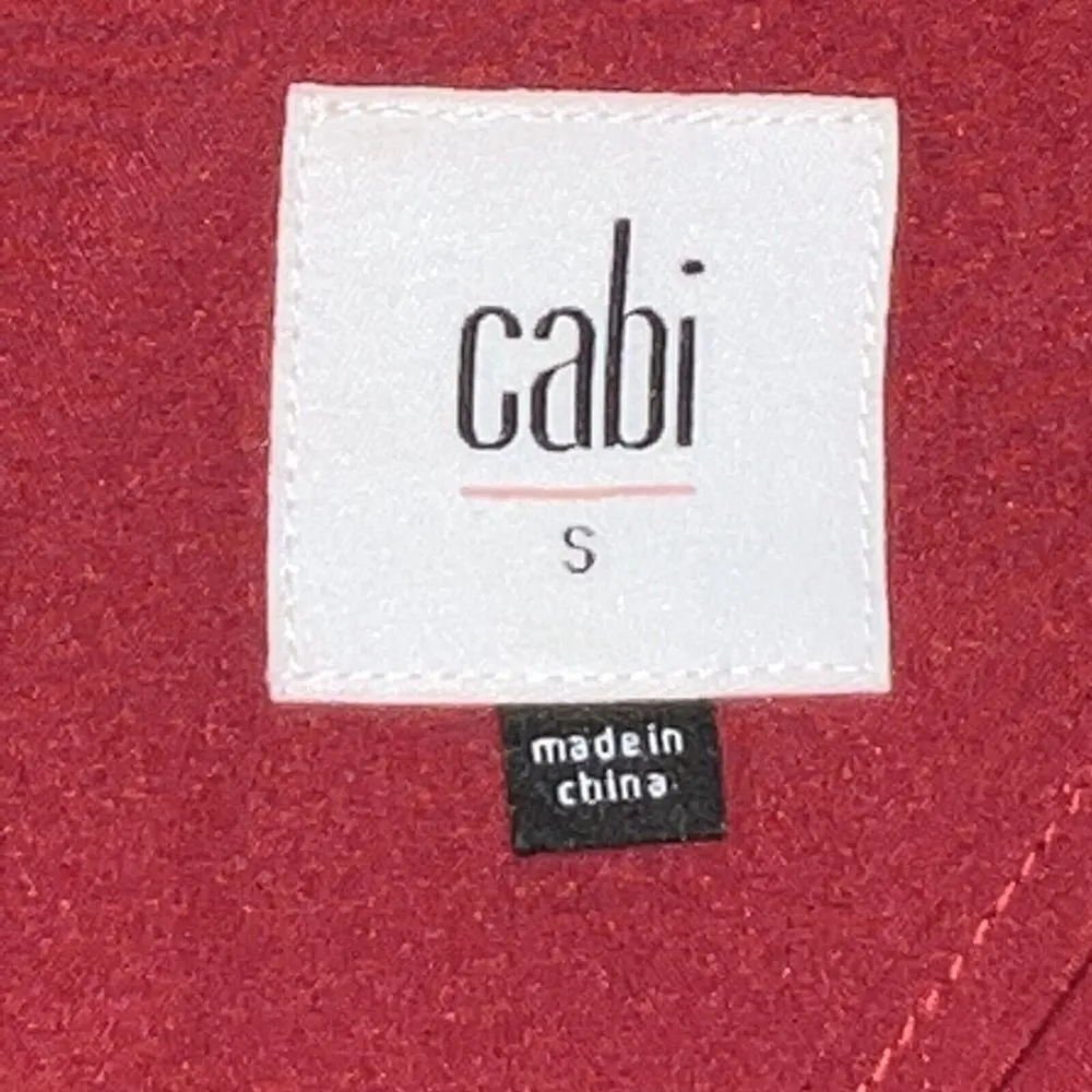 CAbi Style #3546 Red Square Celebration Jacket Women’s Small Houndstooth Ruffles - Image 8