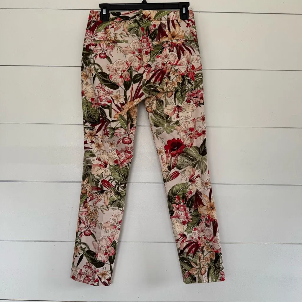 Zara Women’s Small Floral Ankle Pants - Image 3
