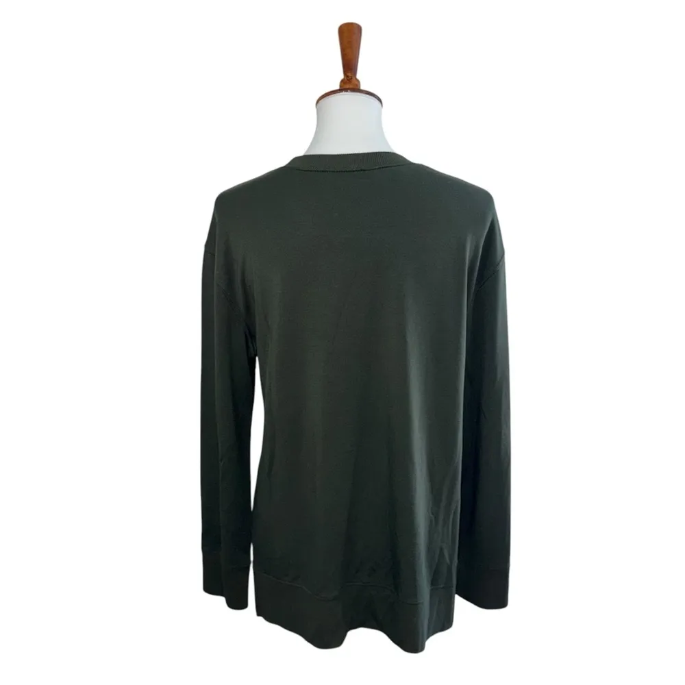 JoyLab Crewneck Sweatshirt Green Size Medium - Image 2