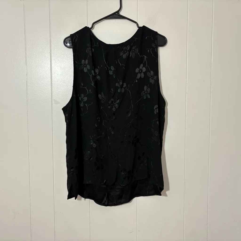 Spencer Alexis Vintage Y2K Black floral goth grunge top size Womens Size 3X - Image 3